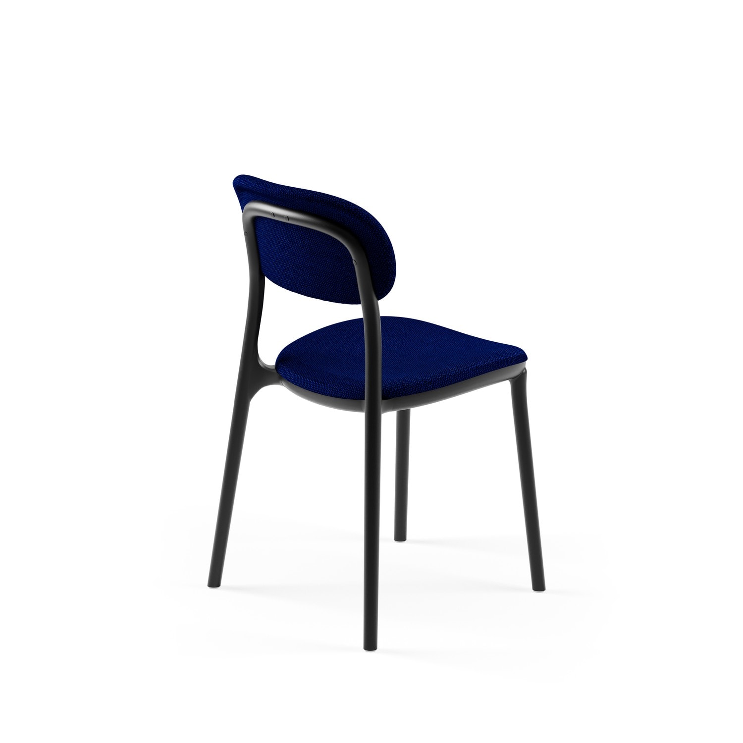 SANDALYE ALCEA PAD | SİYAH RENK, HASIR 37 - KOYU MAVİ KUMAŞ