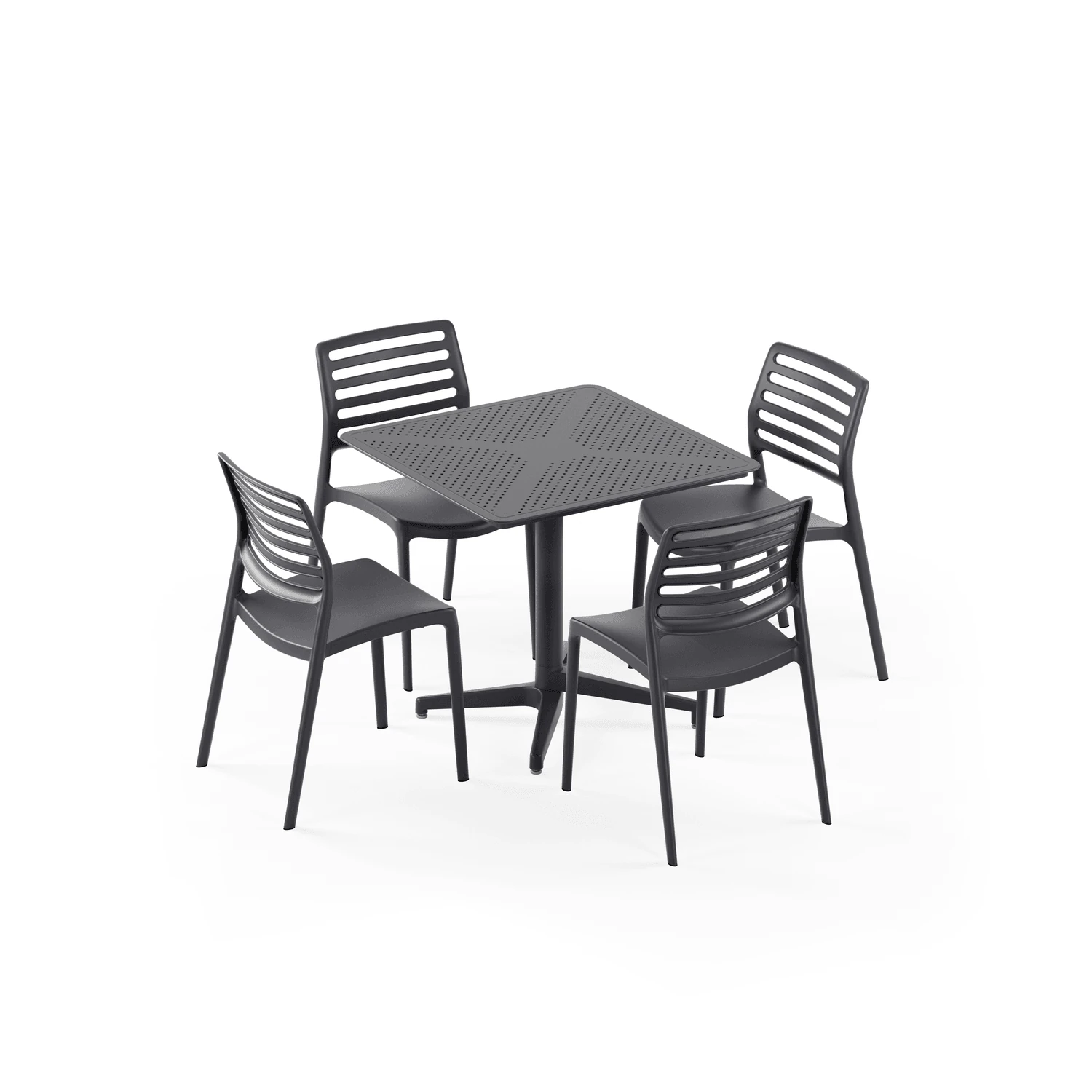 MASA TAKIMI 80X80 CM RAYNA SABİT / SANDALYE LIANA 4 KİŞİLİK