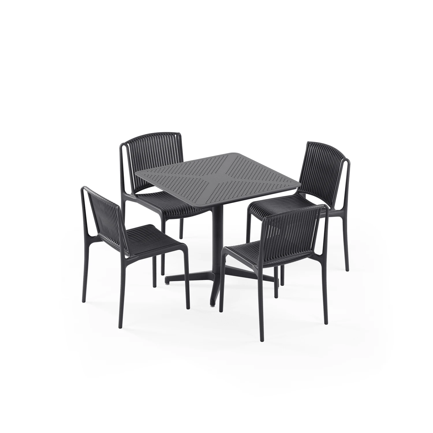 MASA TAKIMI 80X80 CM RAYNA SABİT / SANDALYE NESPRA 4 KİŞİLİK