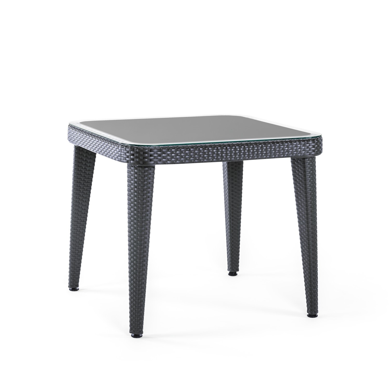 MASA OKARA 90X90 CM (DIŞ CAMLI) | ANTRASİT RENK