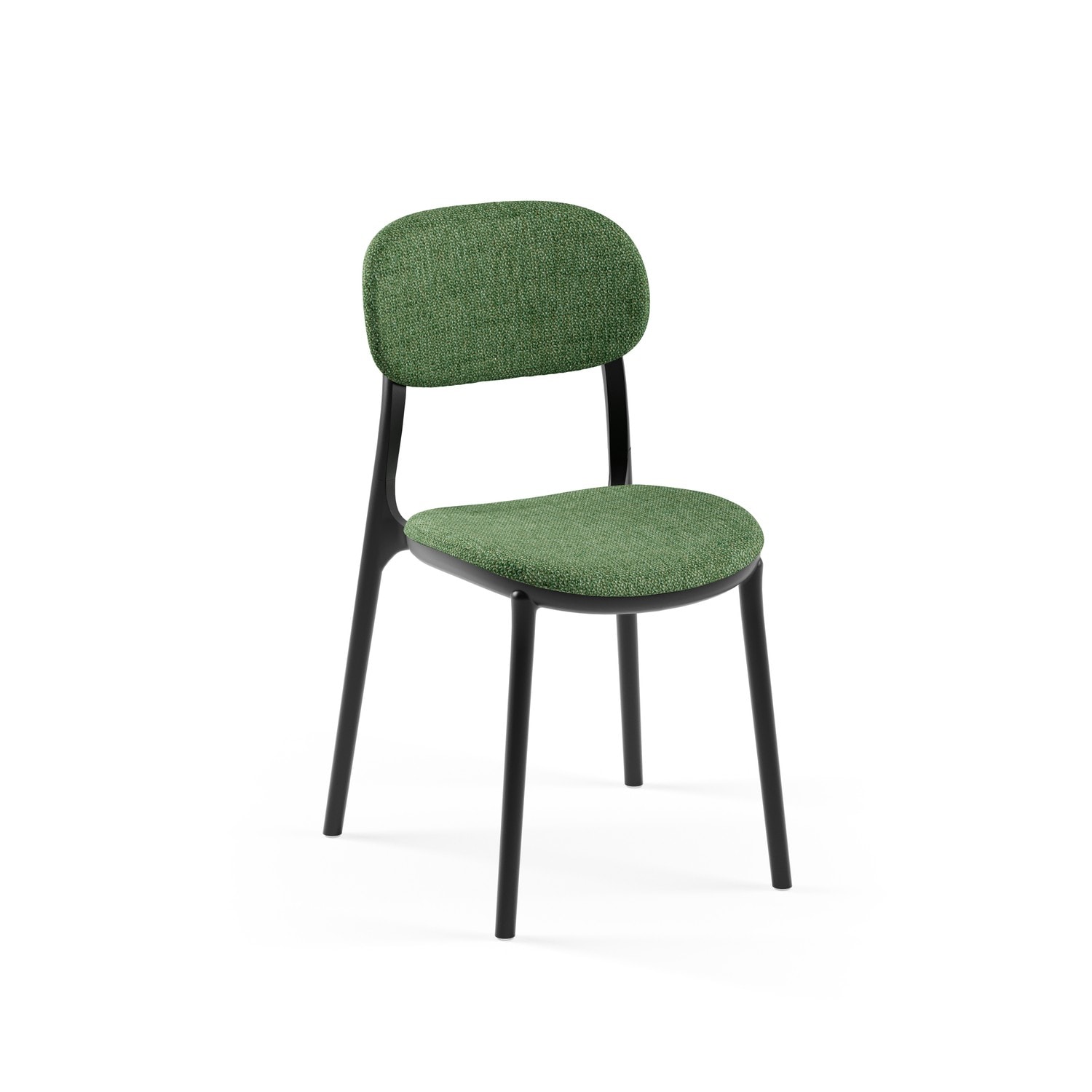 SANDALYE ALCEA PAD | SİYAH RENK, HASIR 38 - YEŞİL KUMAŞ