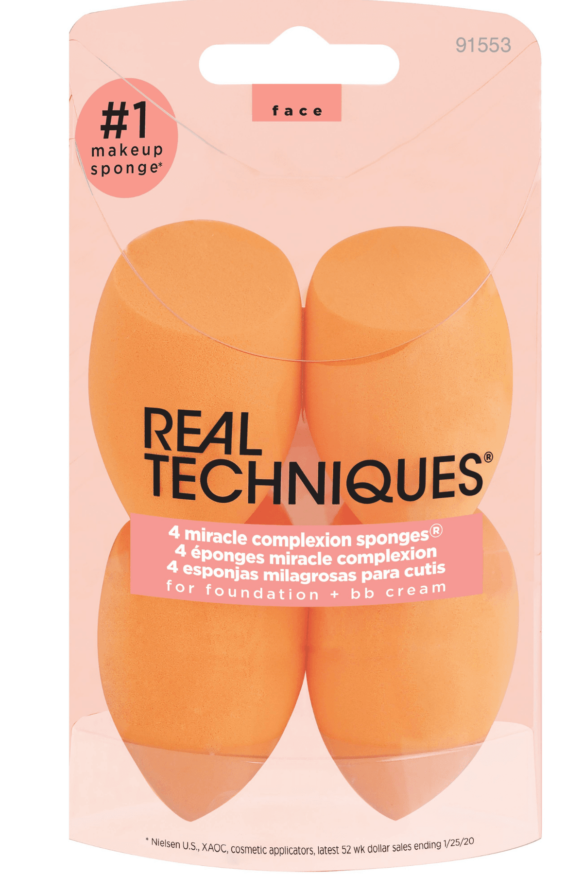 REAL TECHNIQUES 4-PACK MIRACLE MAKE-UP SPONGE