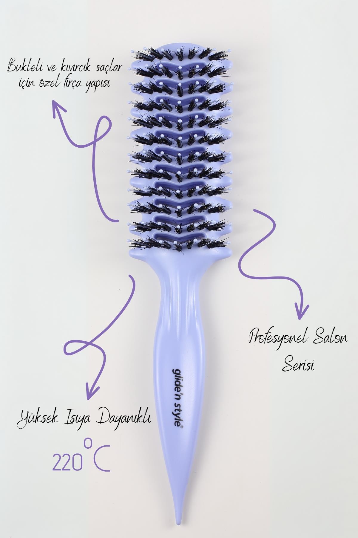 GLIDE'N STYLE KIVIRCIK SAÇ BUKLE FIRÇASI