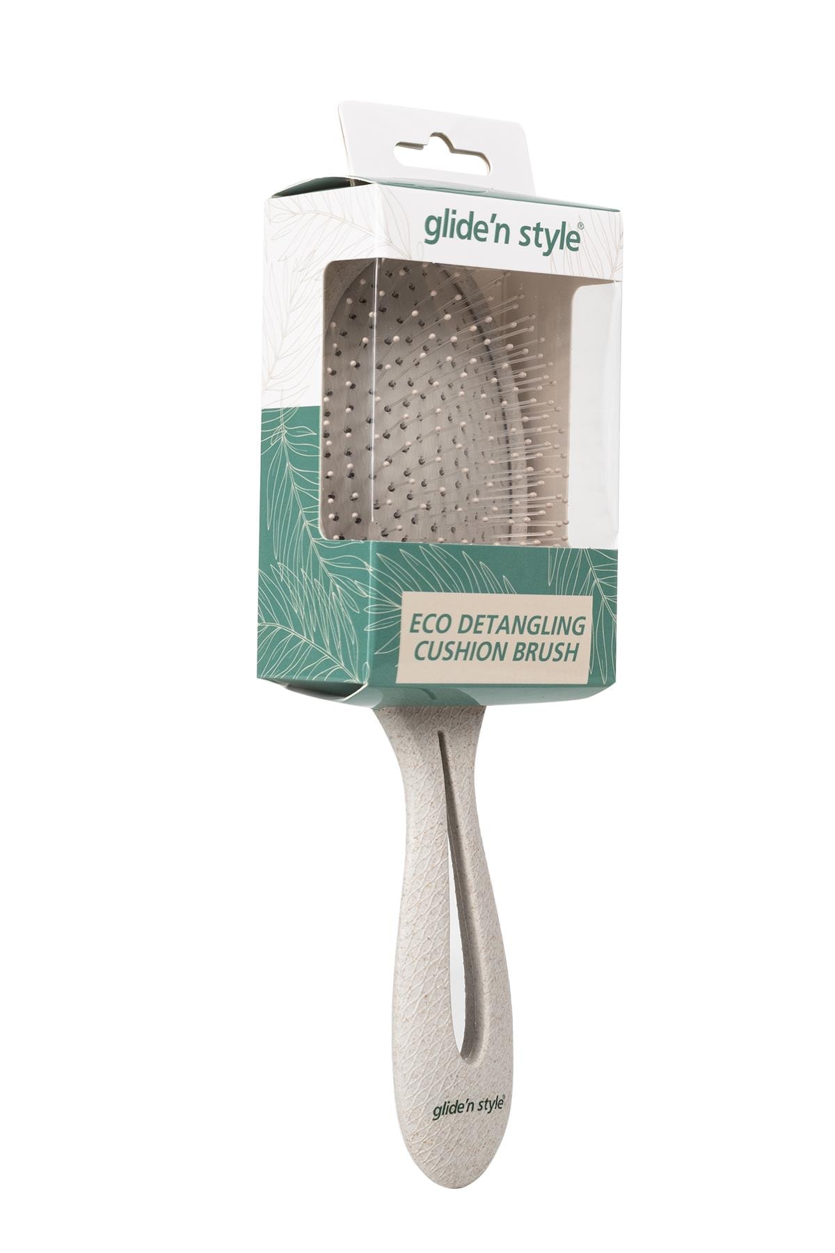 Glide’n Style Eco Detangling Cushion Brush – Doğa Dostu Saç Açıcı Fırça