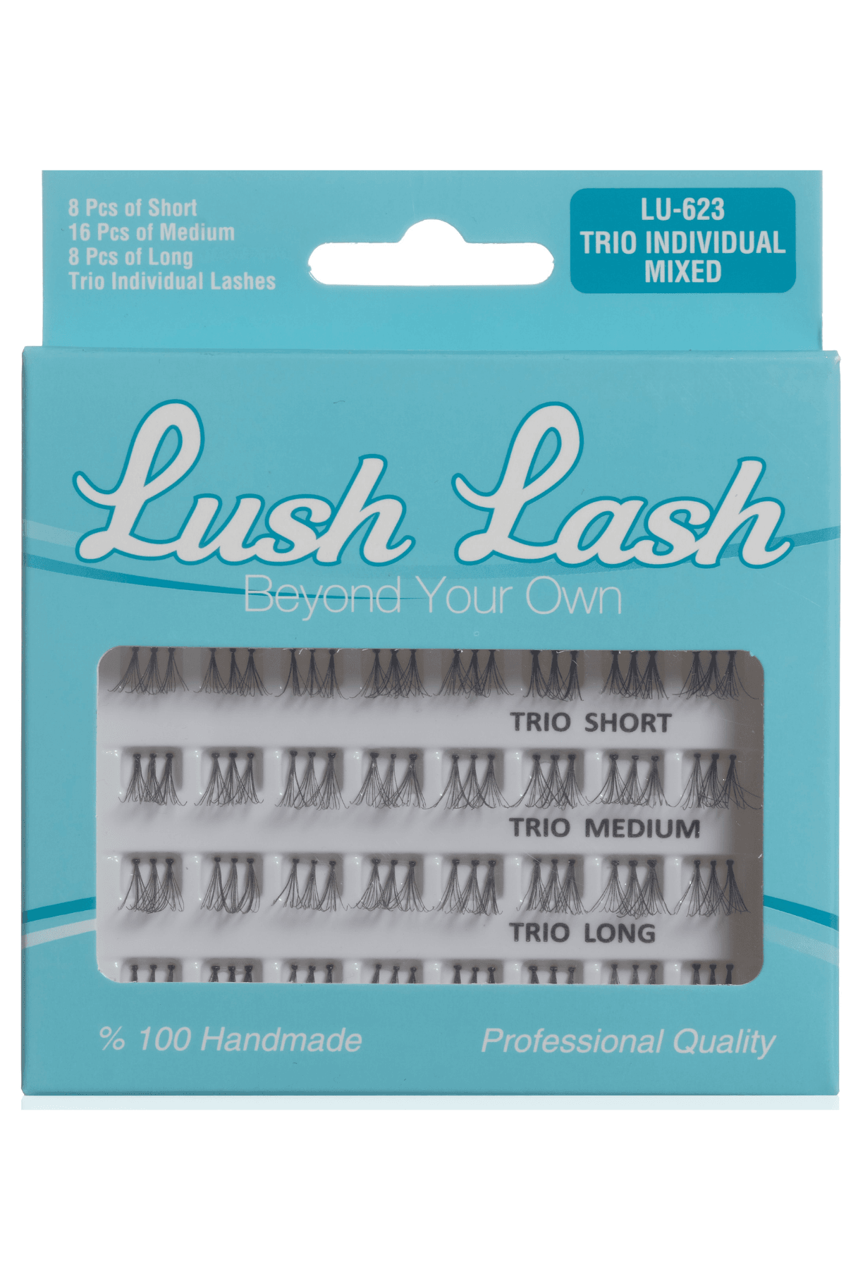 LUSH LASH TRIO SINGLE SHORT MEDIUM LONG FALSE LASH