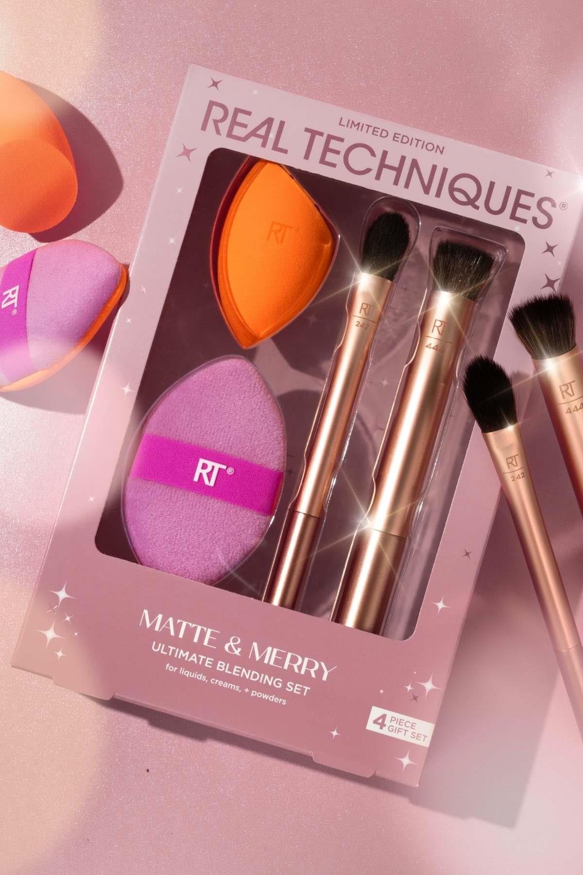 REAL TECHNIQUES MATTE&MERRY SÜNGER FIRÇA MAKYAJ SETİ 