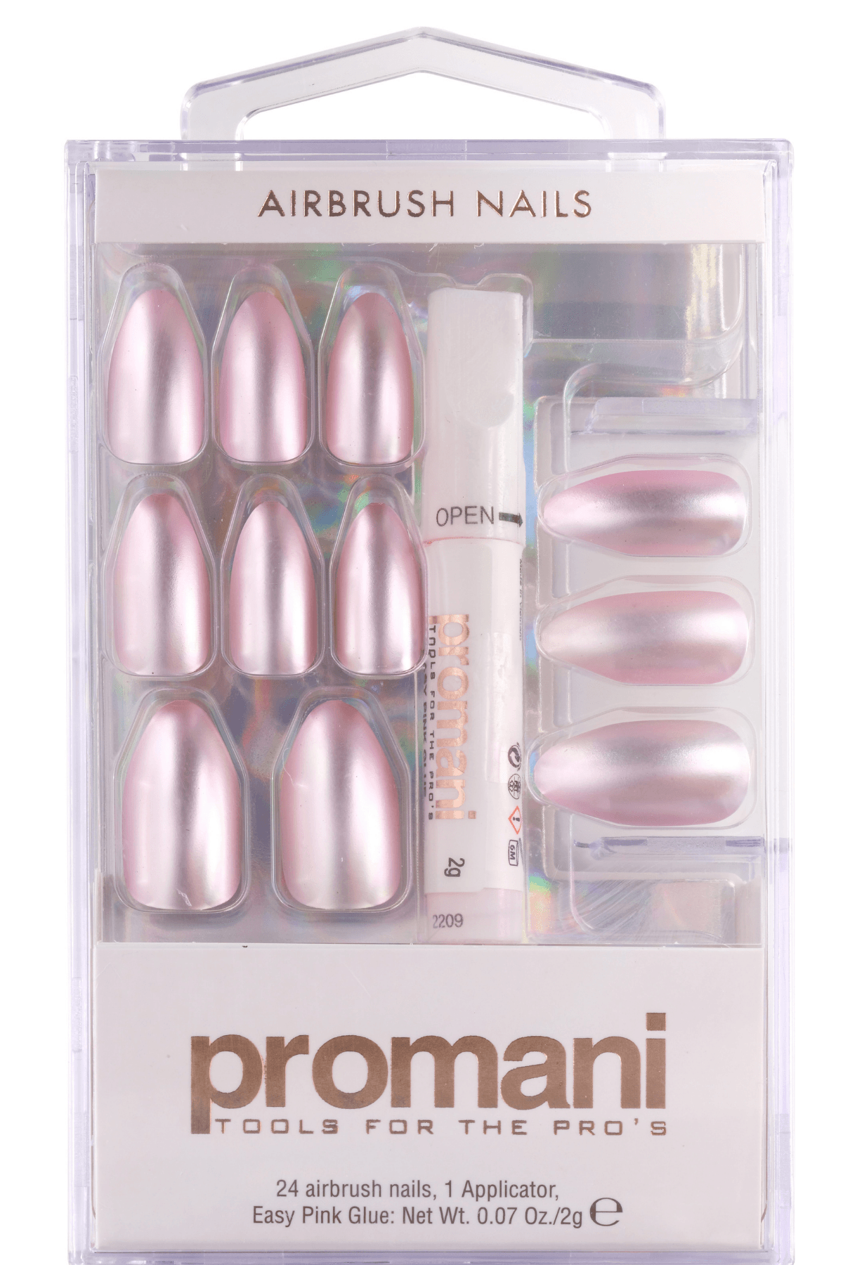 PROMANI PEARL PINK FALSE NAIL KIT