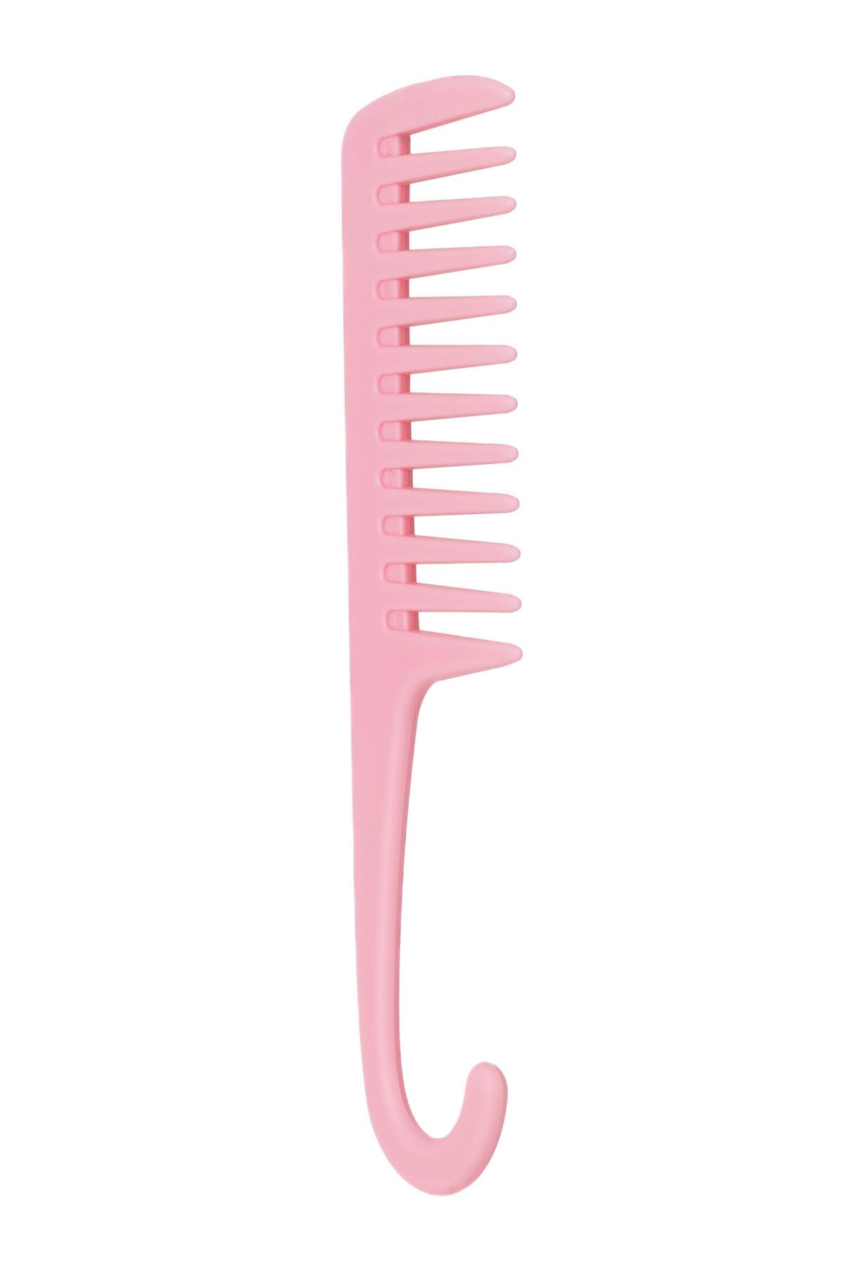Glide’n Style Pembe Duş Tarağı – Islak & Kuru Saç Açıcı, Geniş Dişli, Askılı Tarak