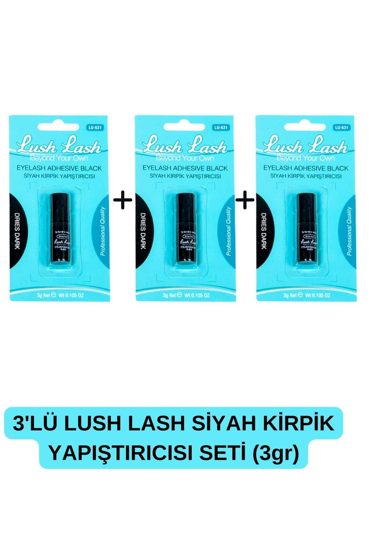 LUSH LASH SİYAH KİRPİK YAPIŞTIRICISI 3GR (3'LÜ SET)