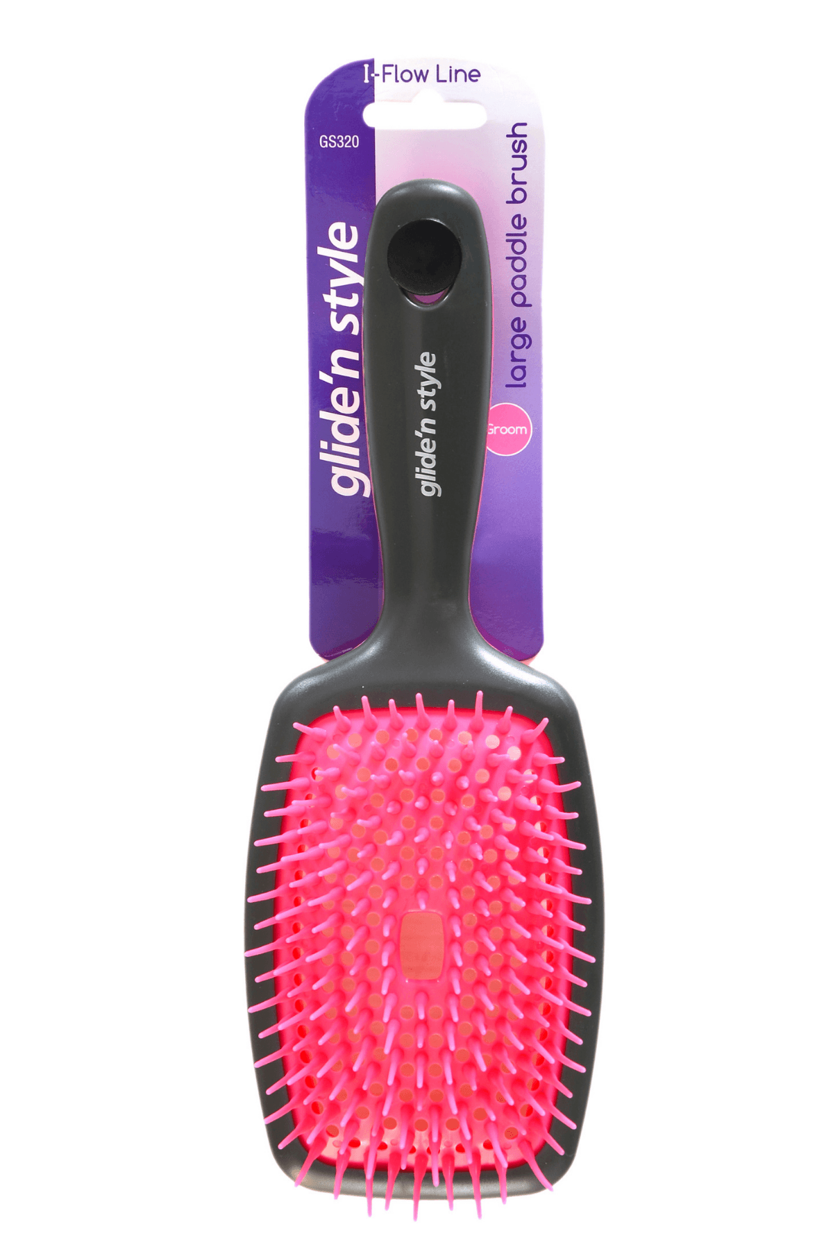 GLIDE'N STYLE I-FLOW SERIES BIG PADDLE HAIR BRUSH