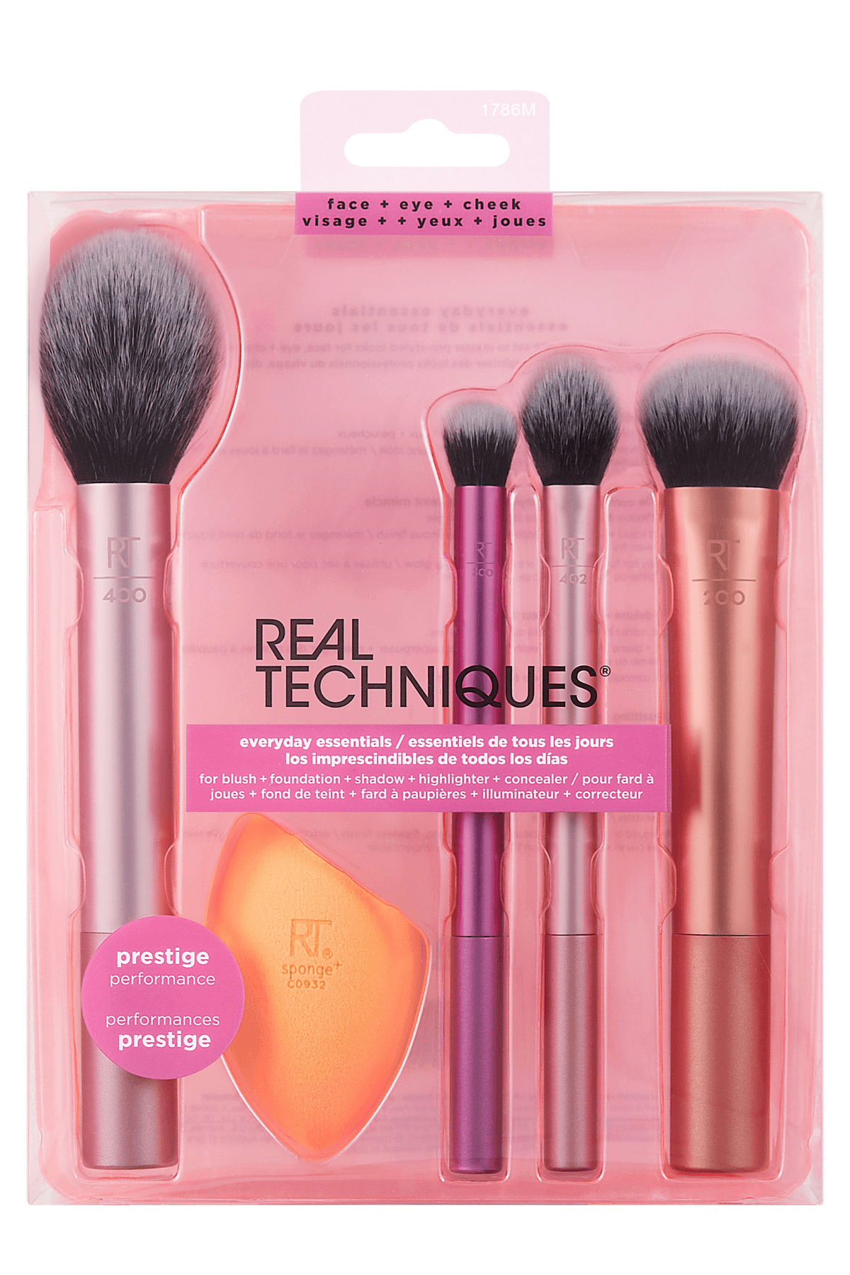 REAL TECHNIQUES EVERYDAY ESSENTIALS MAKEUP BRUSH SET