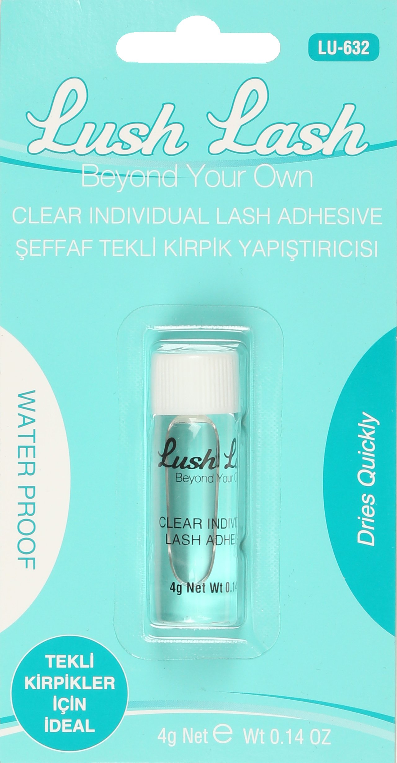 LUSH LASH TRANSPARENT SINGLE EYELASH ADHESIVE 4GR