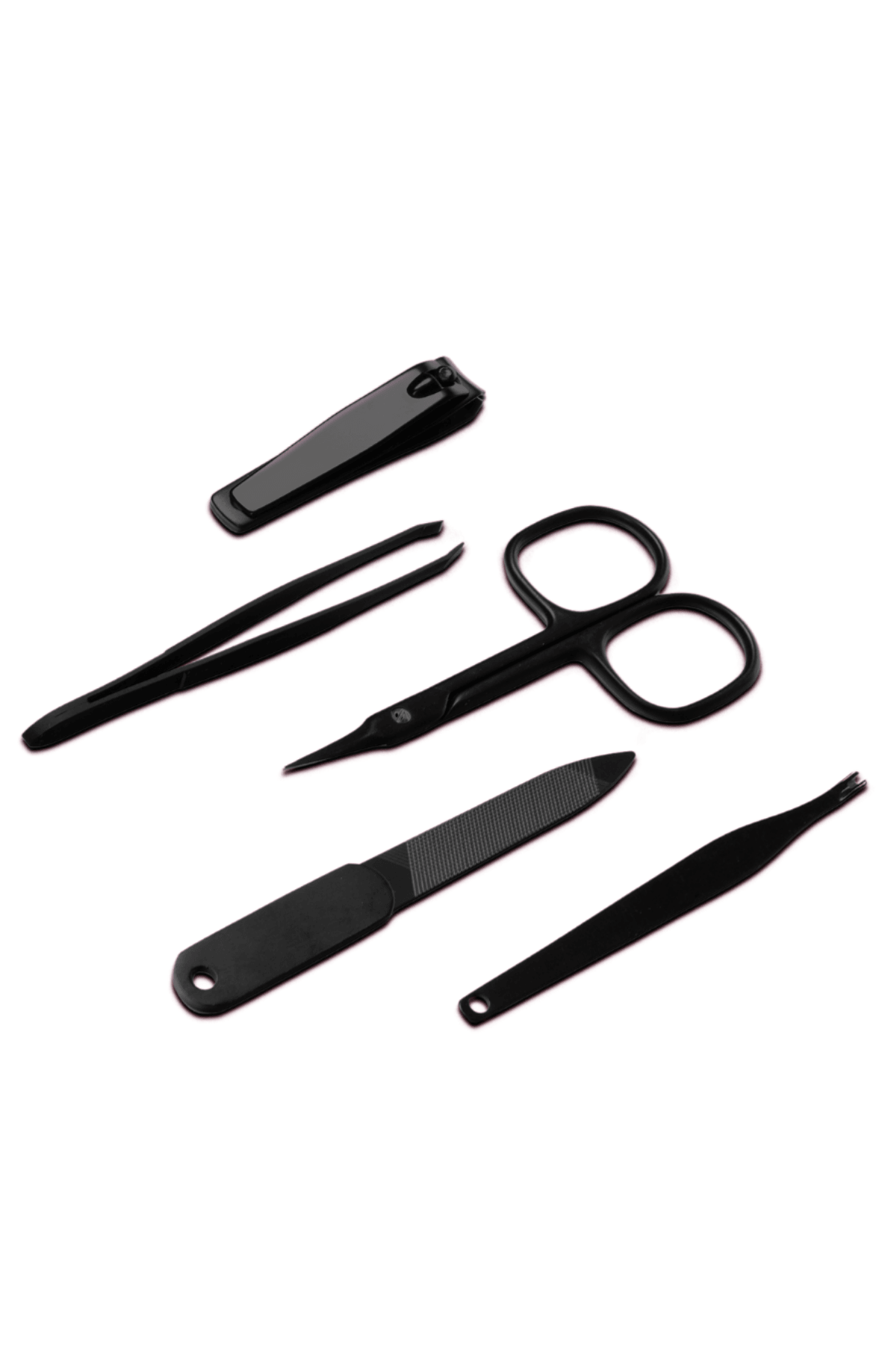 PROMANI 5-PIECE BLACK MANICURE SET