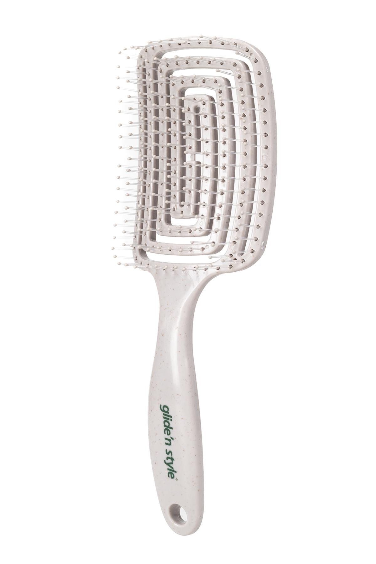 Glide’n Style Eco Flexi Paddle Brush – Doğa Dostu Esnek Saç Açma ve Tarama Fırçası