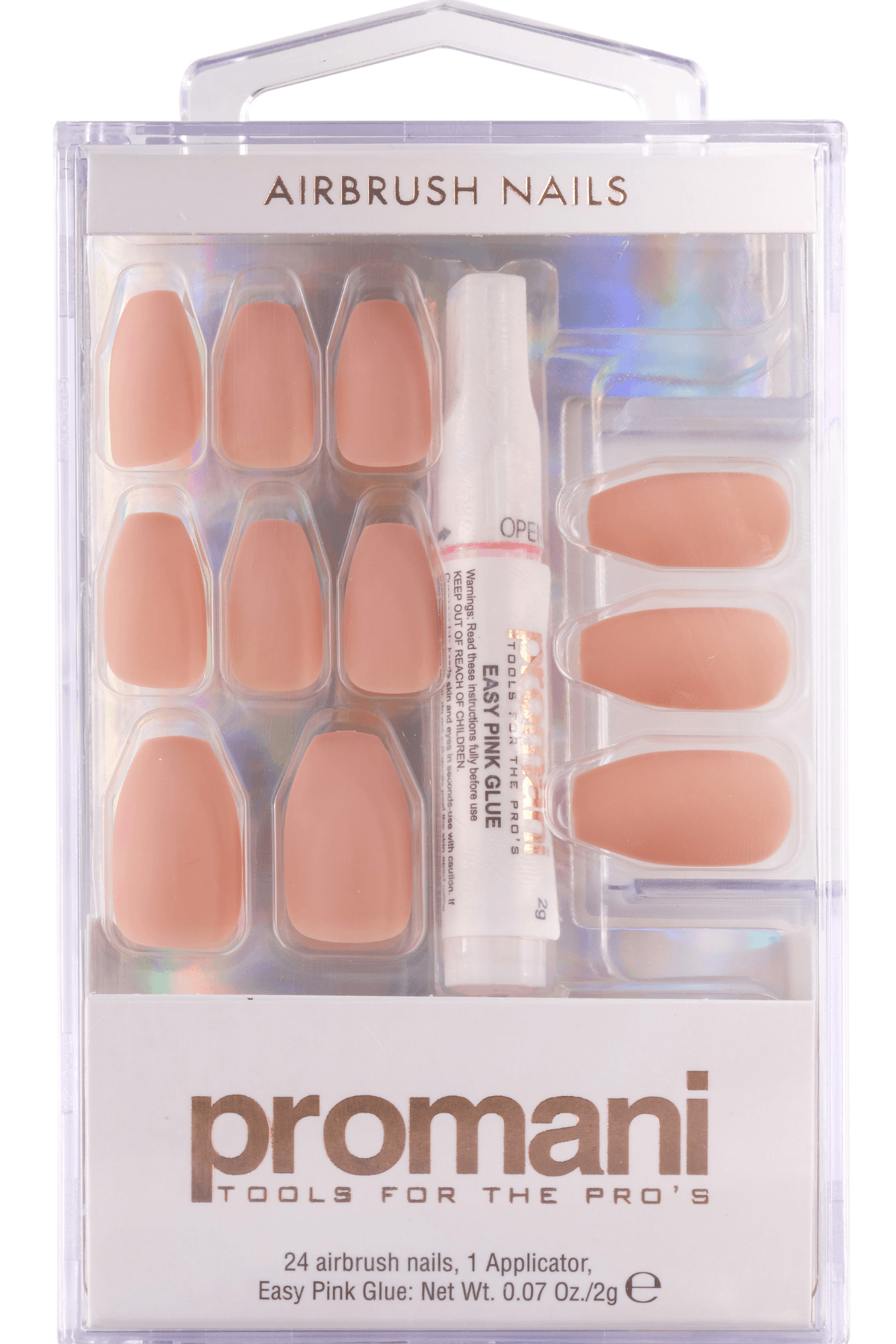 PROMANI MATTE FALSE NAIL KIT BEIGE