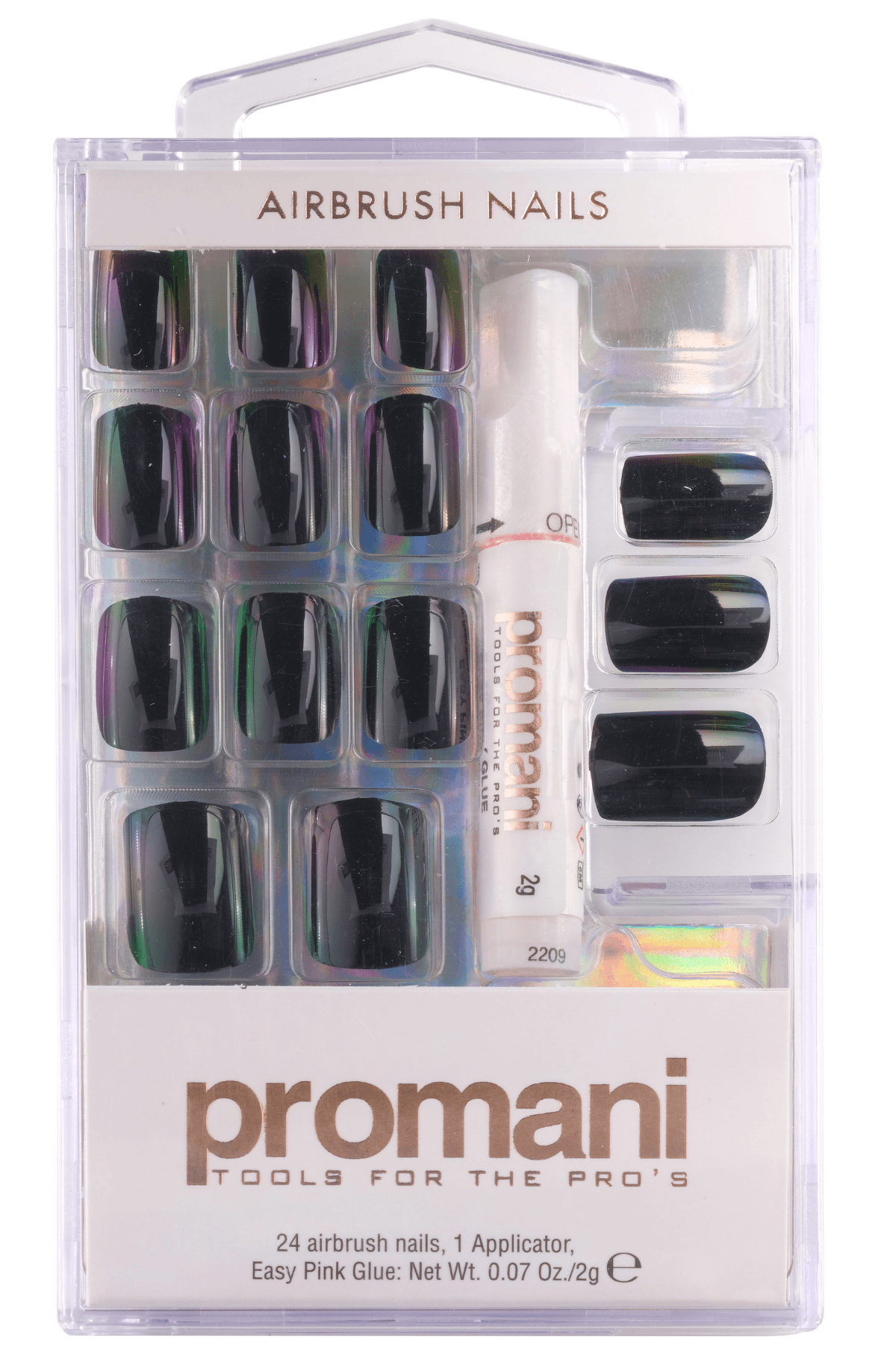 PROMANI FALSE NAIL KIT BLACK