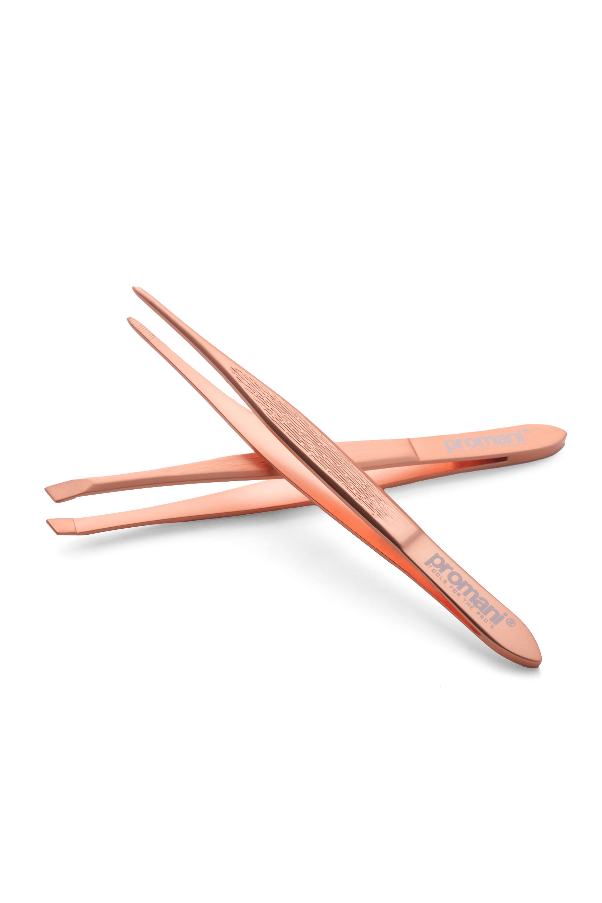 PROMANI ROSE GOLD 2-PACK TWEEERS (BELT/POINTED TIP)