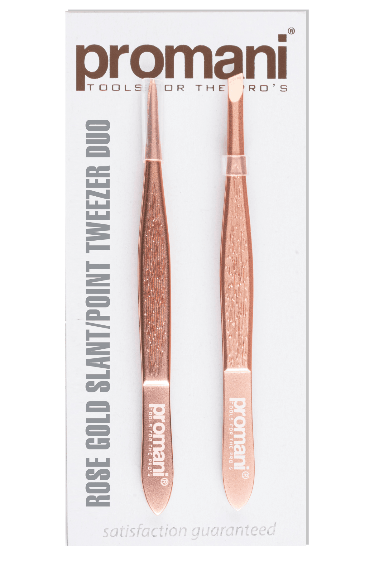 PROMANI ROSE GOLD 2-PACK TWEEERS (BELT/POINTED TIP)