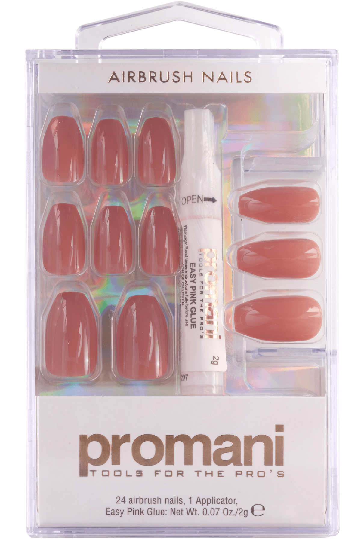 PROMANI DRIED ROSE FALSE NAIL KIT