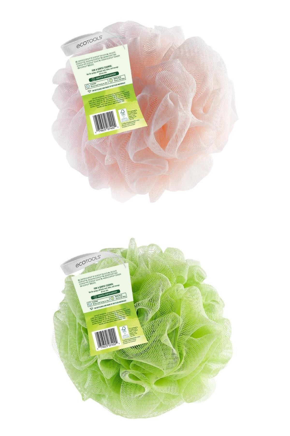 ECOTOOLS RECYCLED SENSITIVE BATH SPONGE (2 PCS)