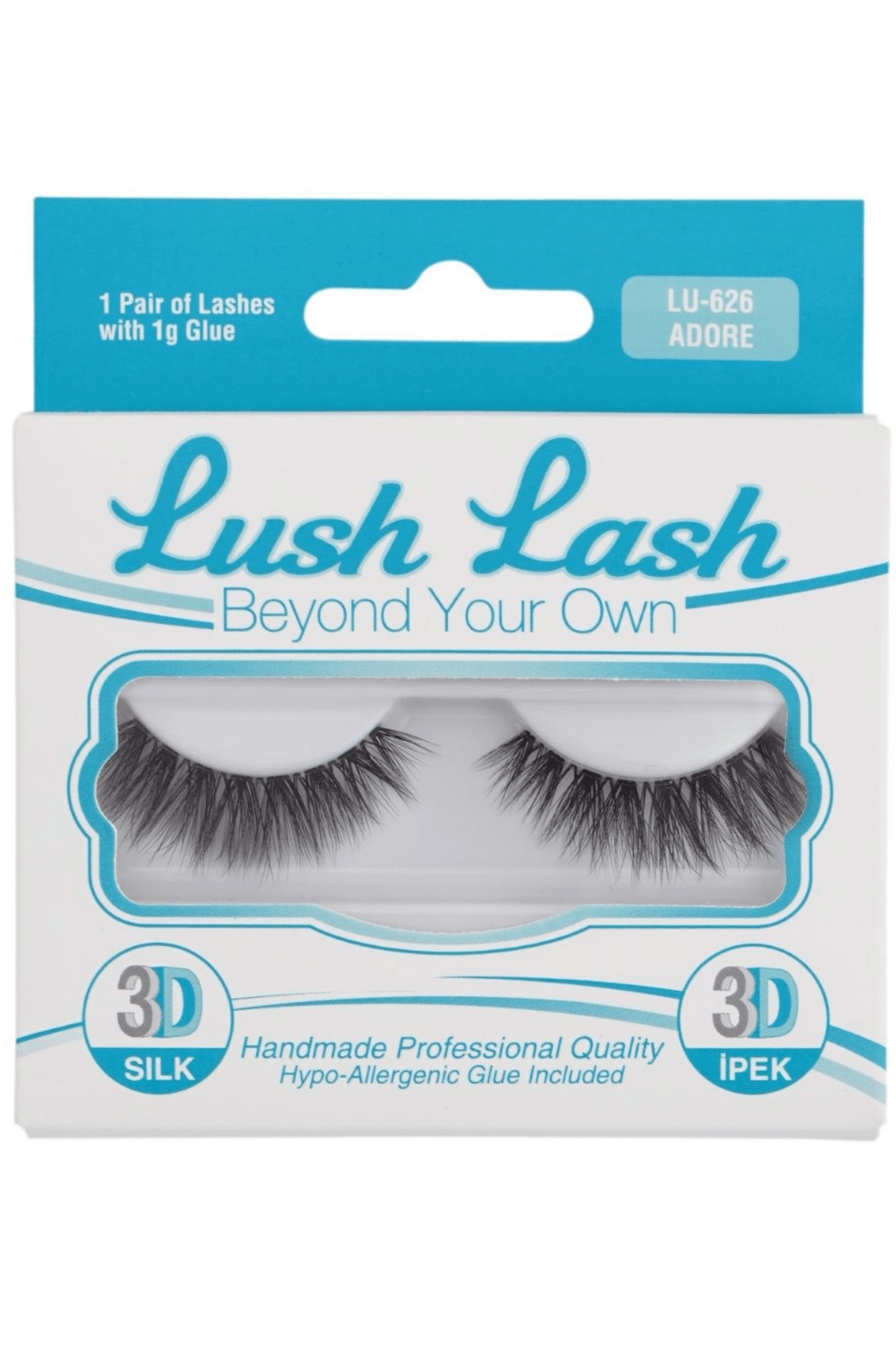 LUSH LASH 3D SILK LASHES ADORE