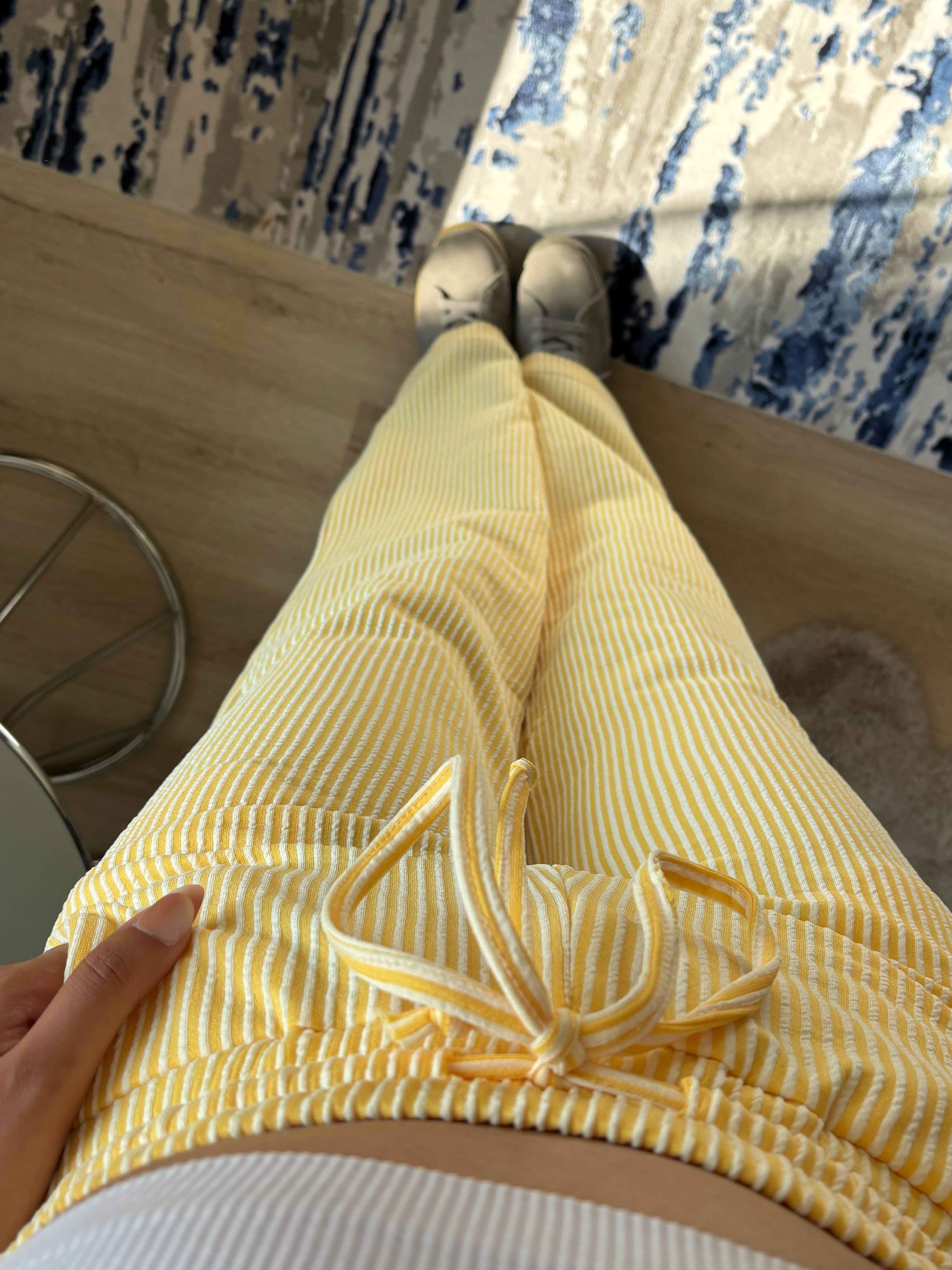 Su Yolu Pantolon Sarı
