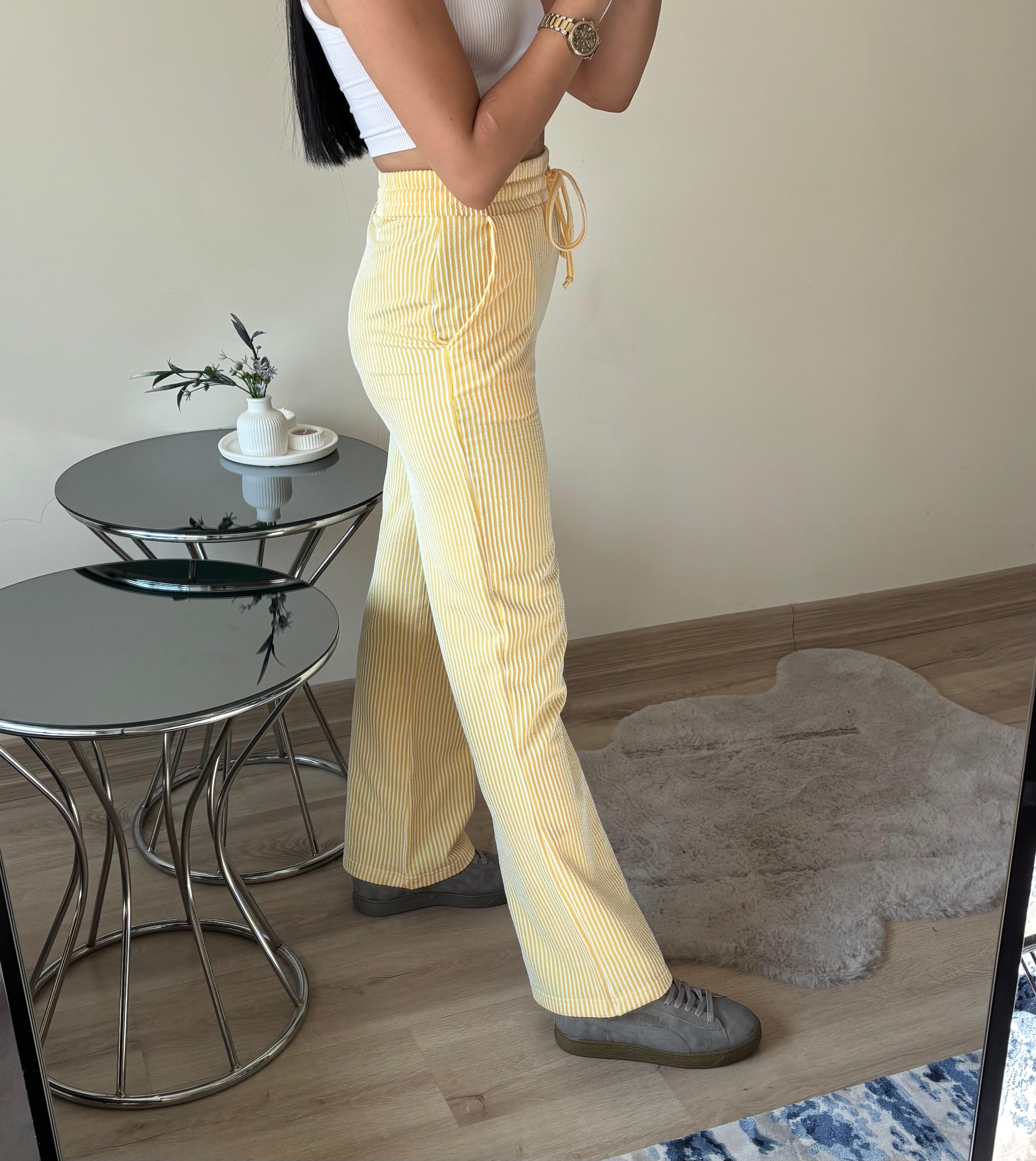 Su Yolu Pantolon Sarı