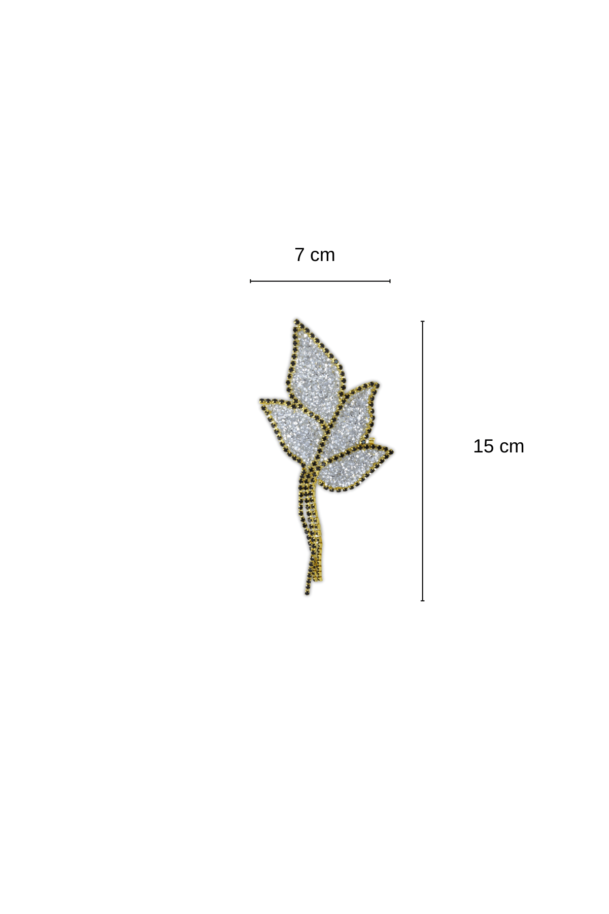 Yapıştırma Gold Detaylı Taşlı Aksesuar