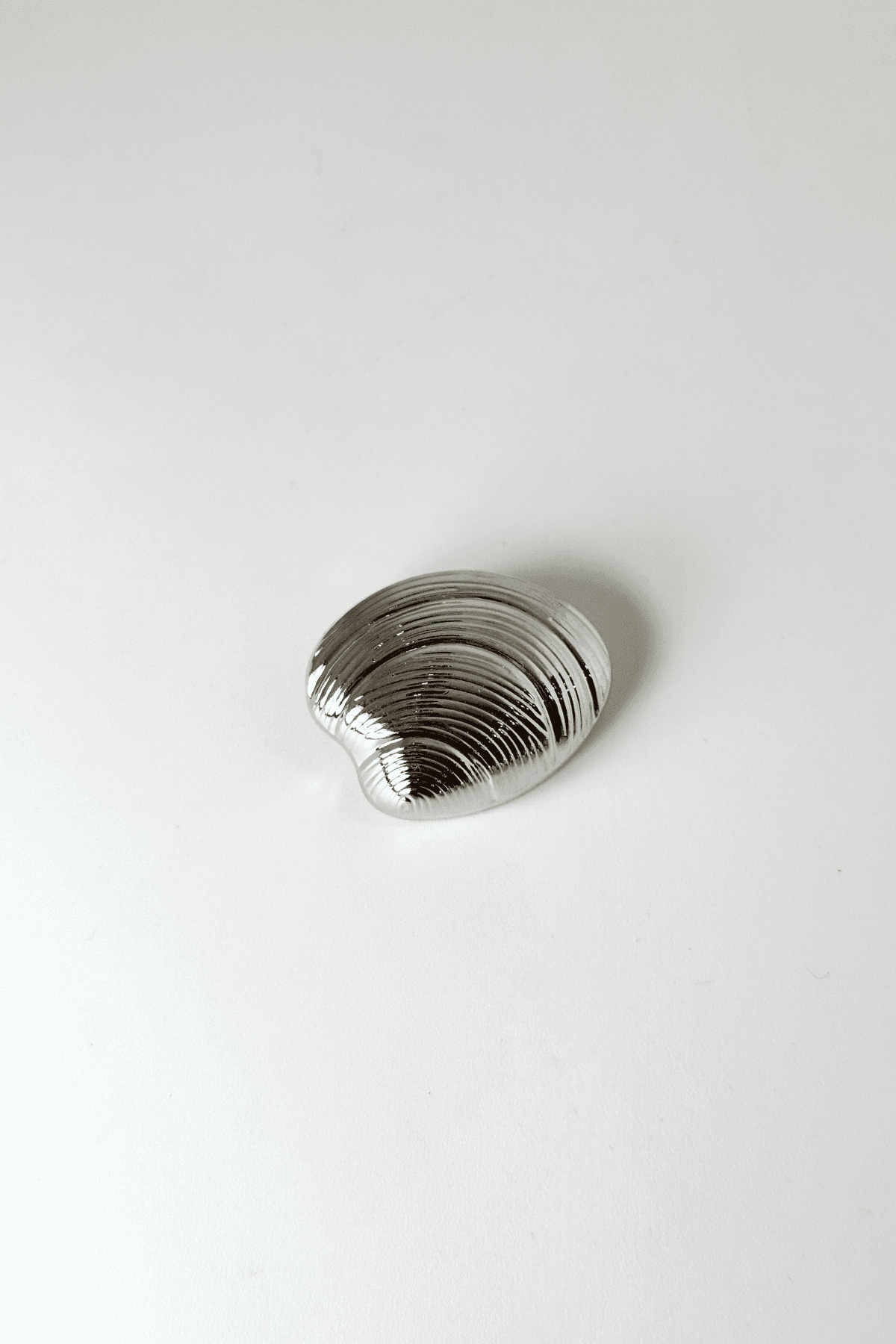 Metal Deniz Kabuğu Form İğneli Broş