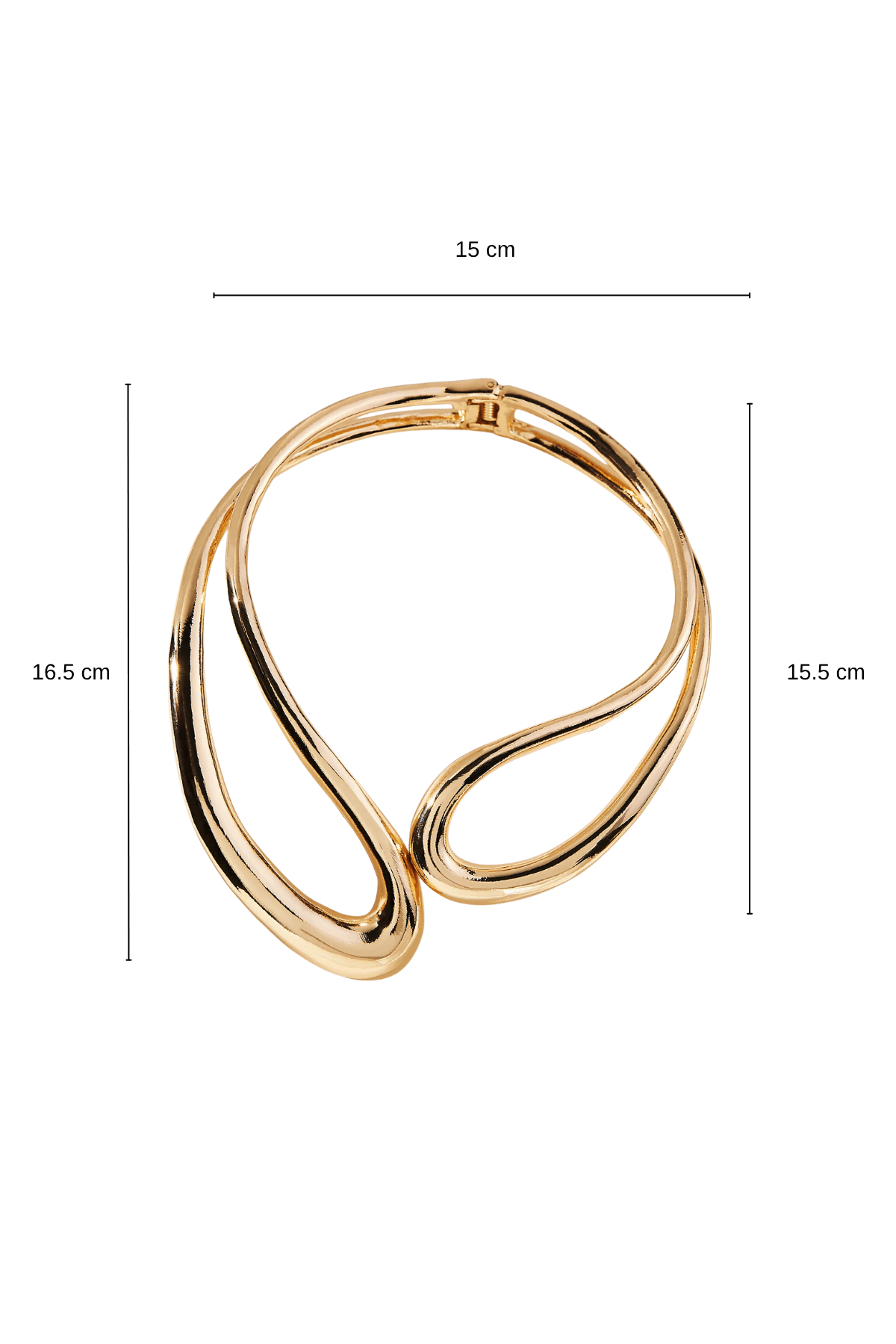 Metal Asimetrik Açılır Mekanizmalı Choker Kolye
