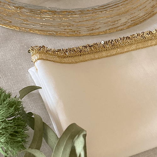 Nazende Gold Amerikan Servisi & Peçete (4 Kişilik)