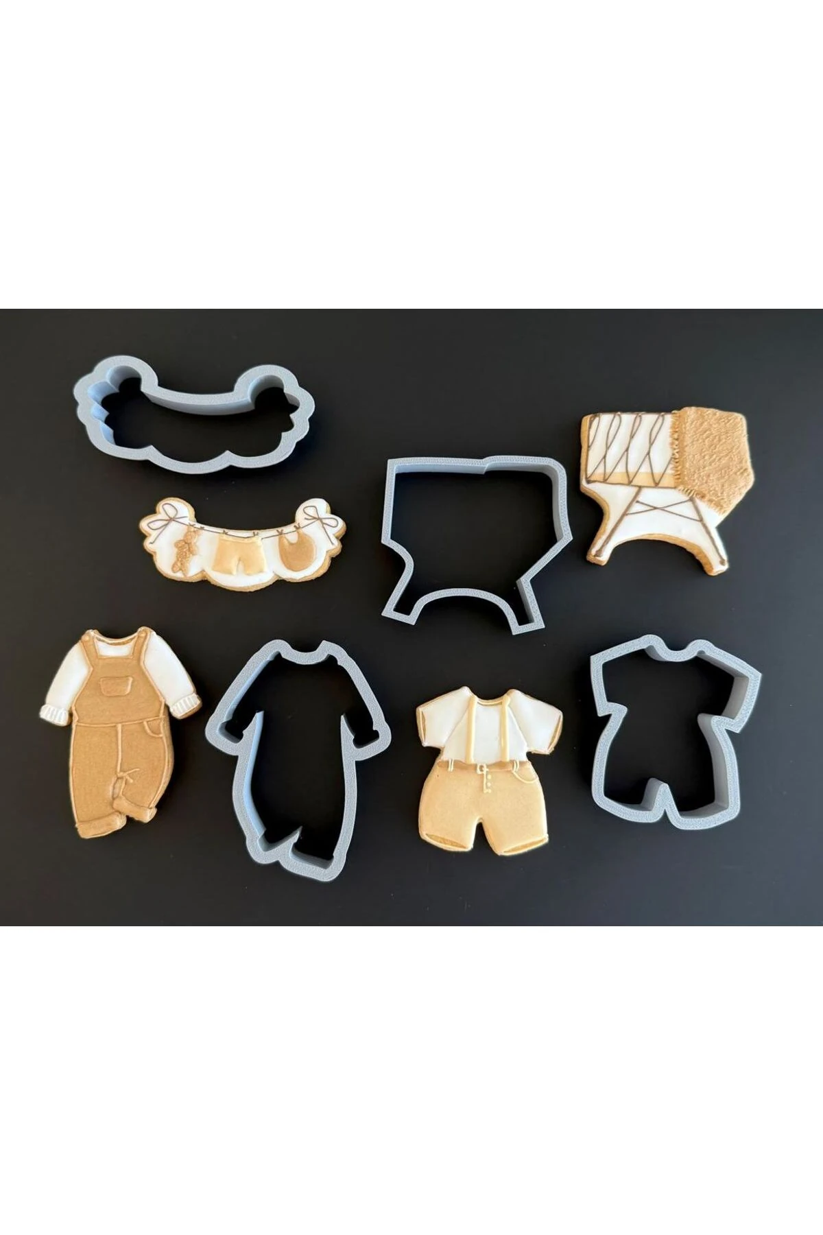 BABY SHOWER-Hamur Şekillendirici / Kurabiye / Seramik / Oyun Kalıbı