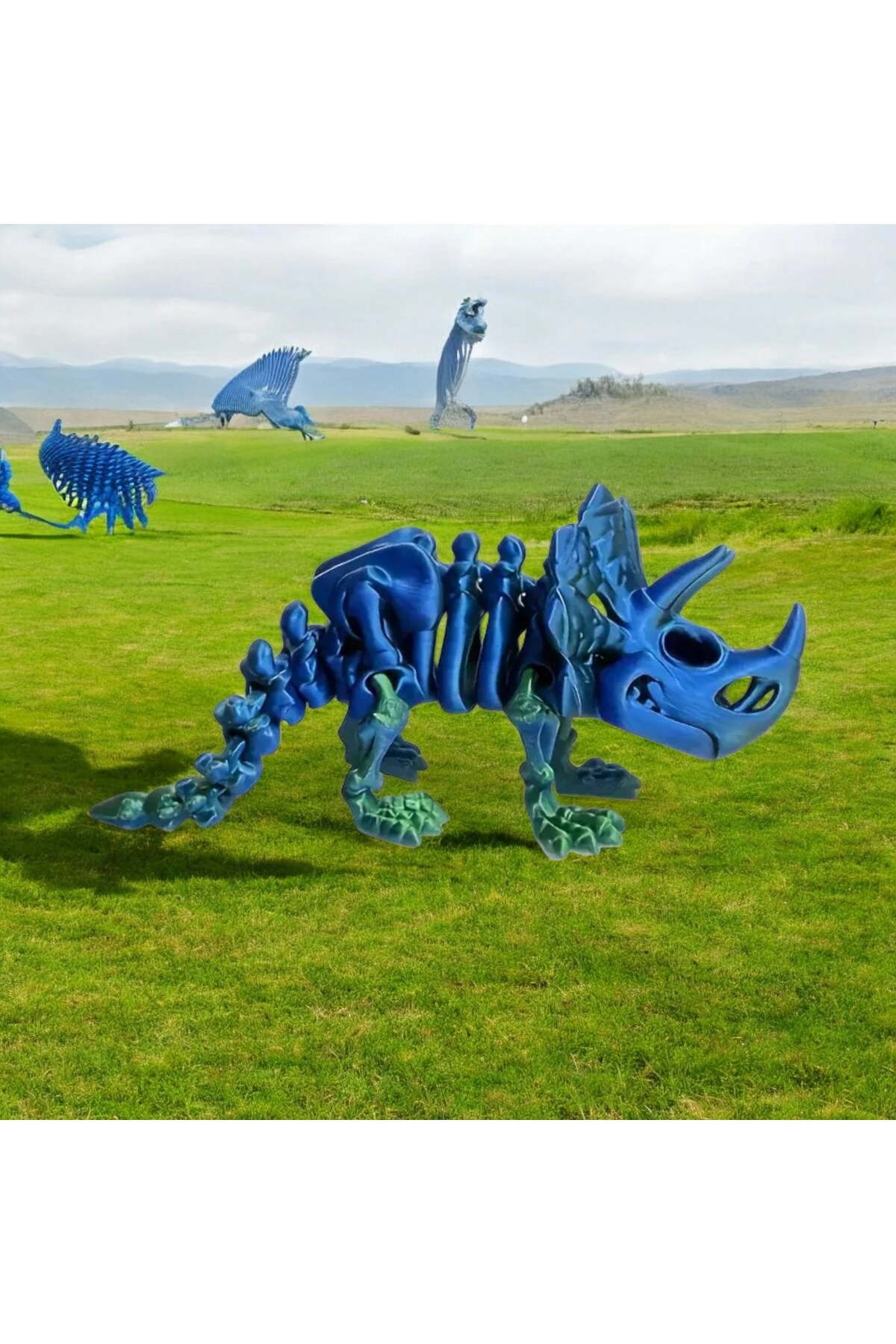 Dinozor - TRİCERATOPS İskelet Hareketli Oyuncak