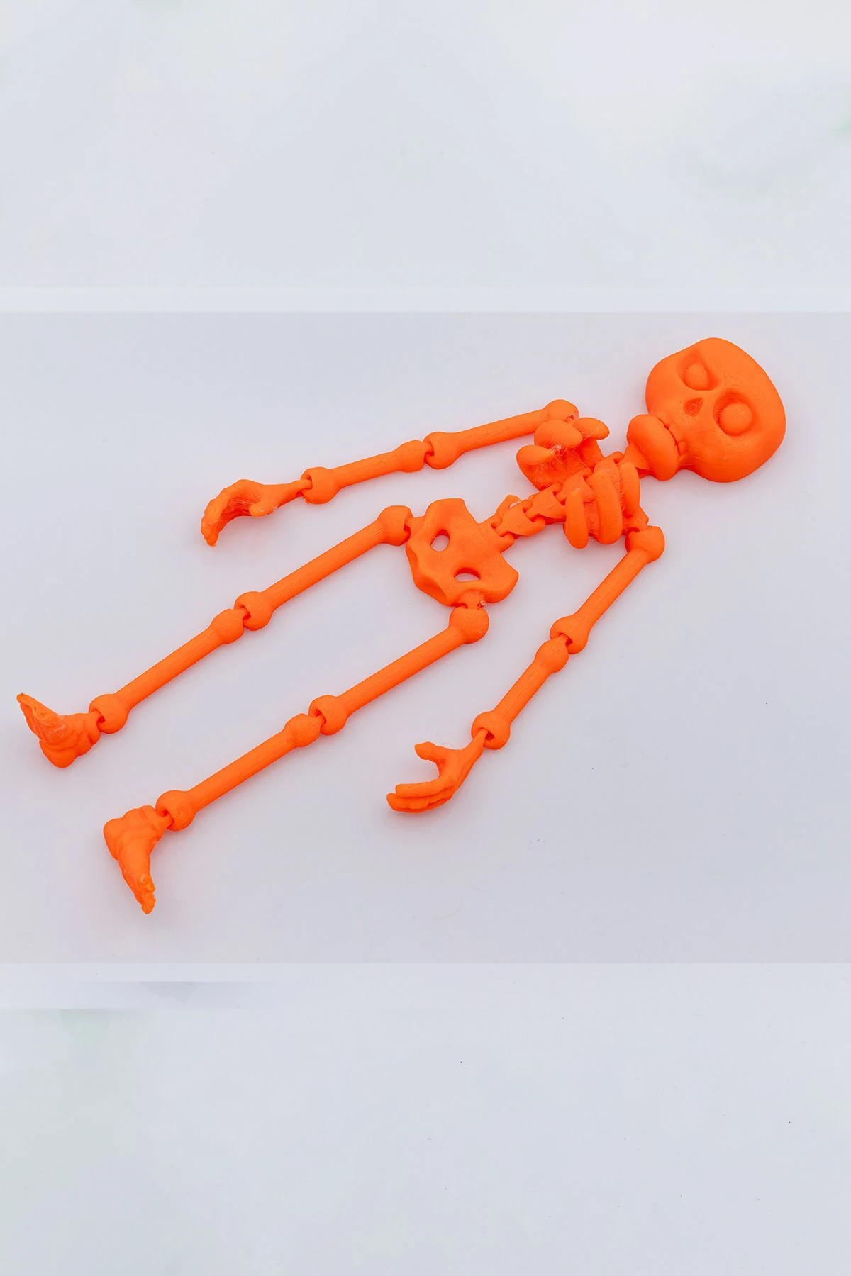 Turuncu İnsan İskelet Figürlü Hareketli Oyuncak