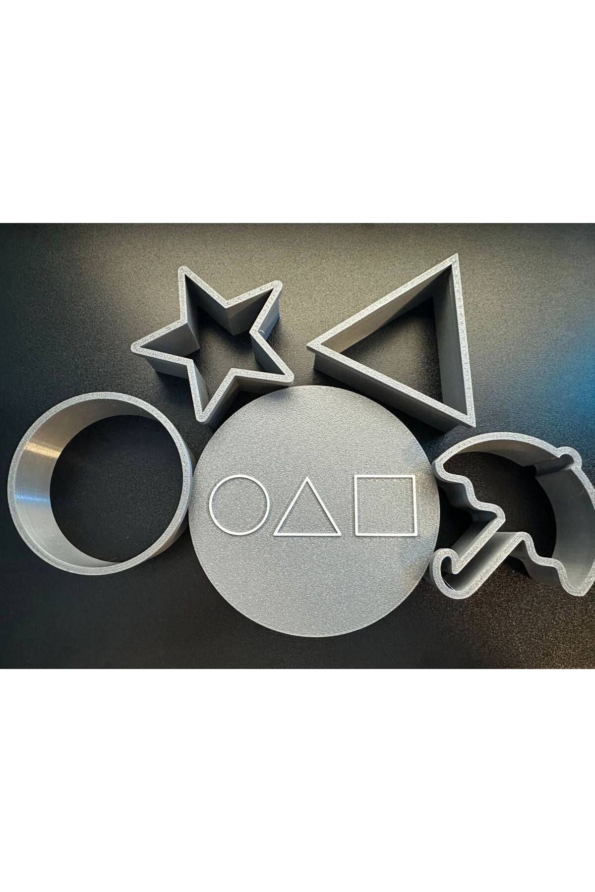 Kalamar Oyunu Dalgona Şeker Petekleri KURABİYE/SERAMİK/ Kalıbı