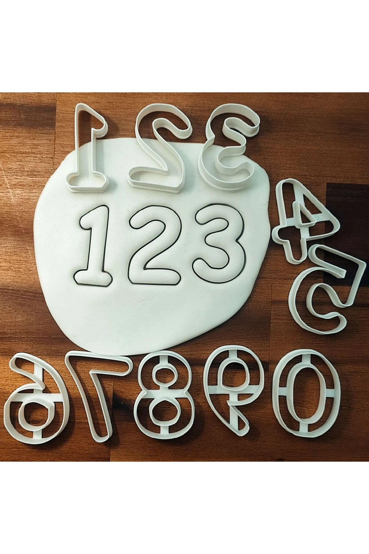 Rakamlı Oyuncak Hamur Kalıpları