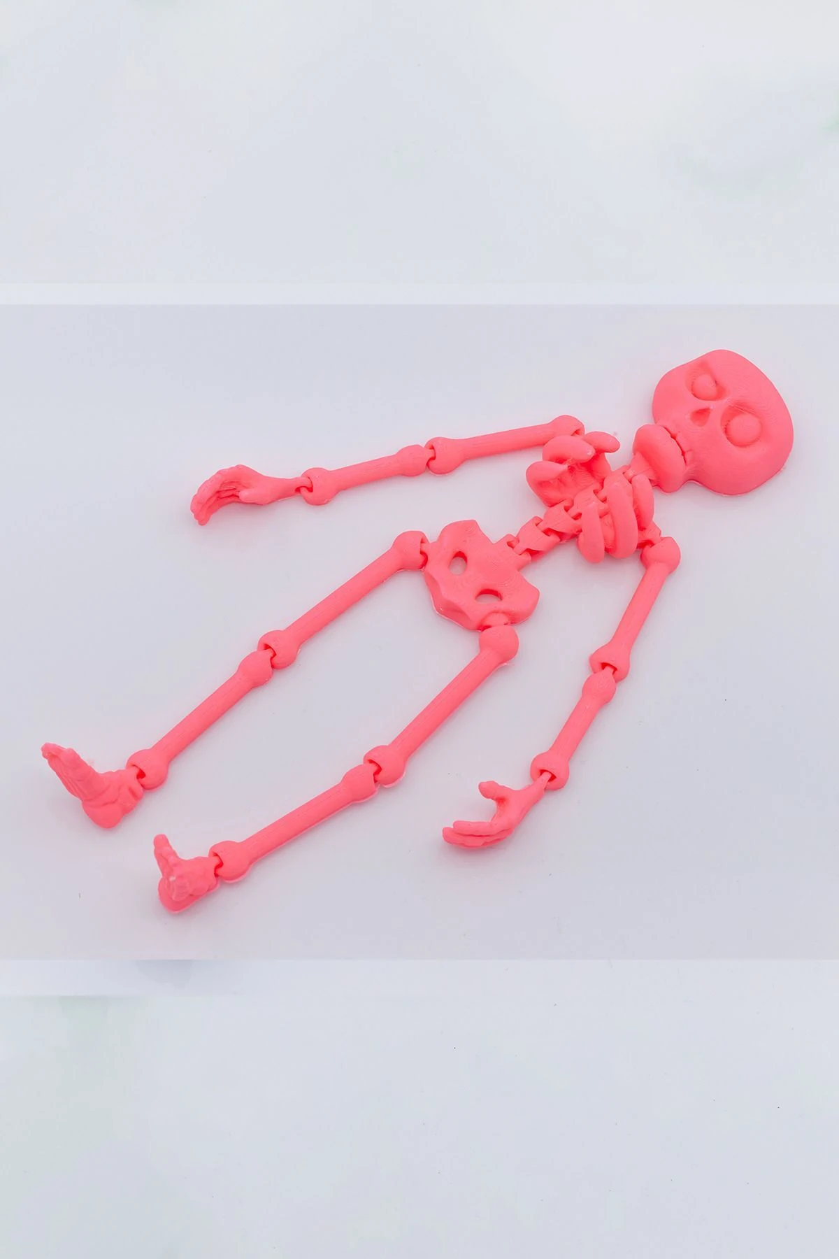 Pembe  İnsan İskelet Figürlü Hareketli Oyuncak