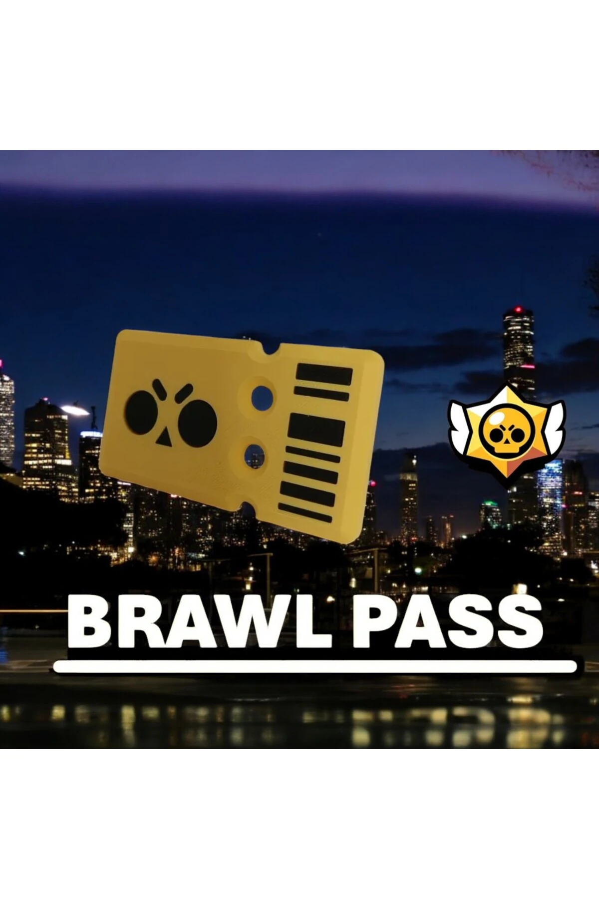 Brawl Stars - Brawl Pass Card-Pas Kart Oyun Kartı Koleksiyon Biriktir