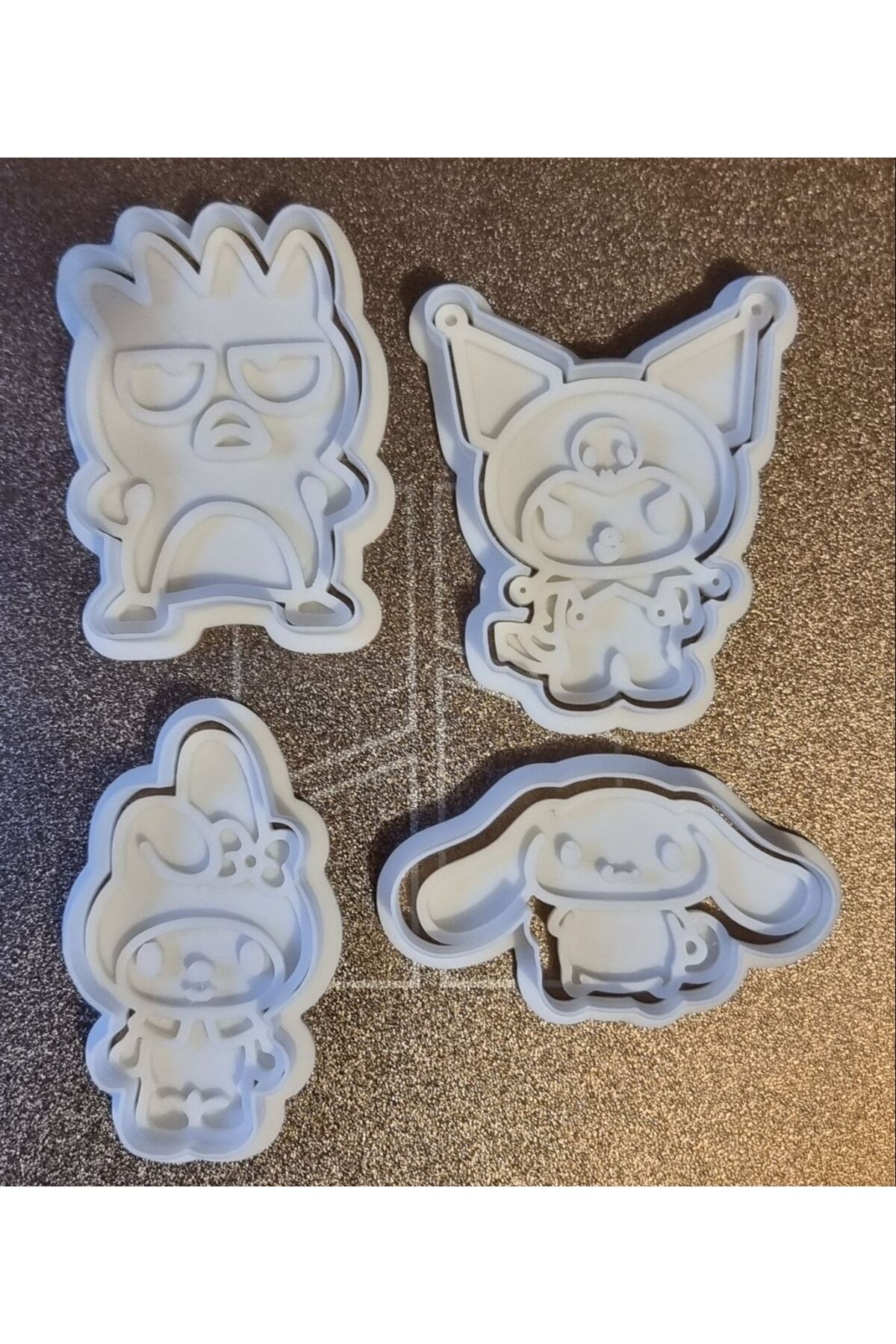 Sanrio Kurabiye Kesici Seti 3-Hamur Şekillendirici / Kurabiye / Seramik / Oyun Kalıbı