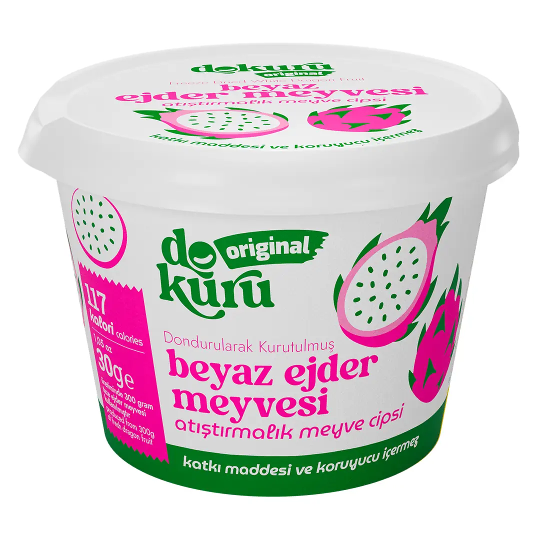 Dokuru Original Beyaz Ejder Meyvesi Atıştırmalık Meyve Cipsi