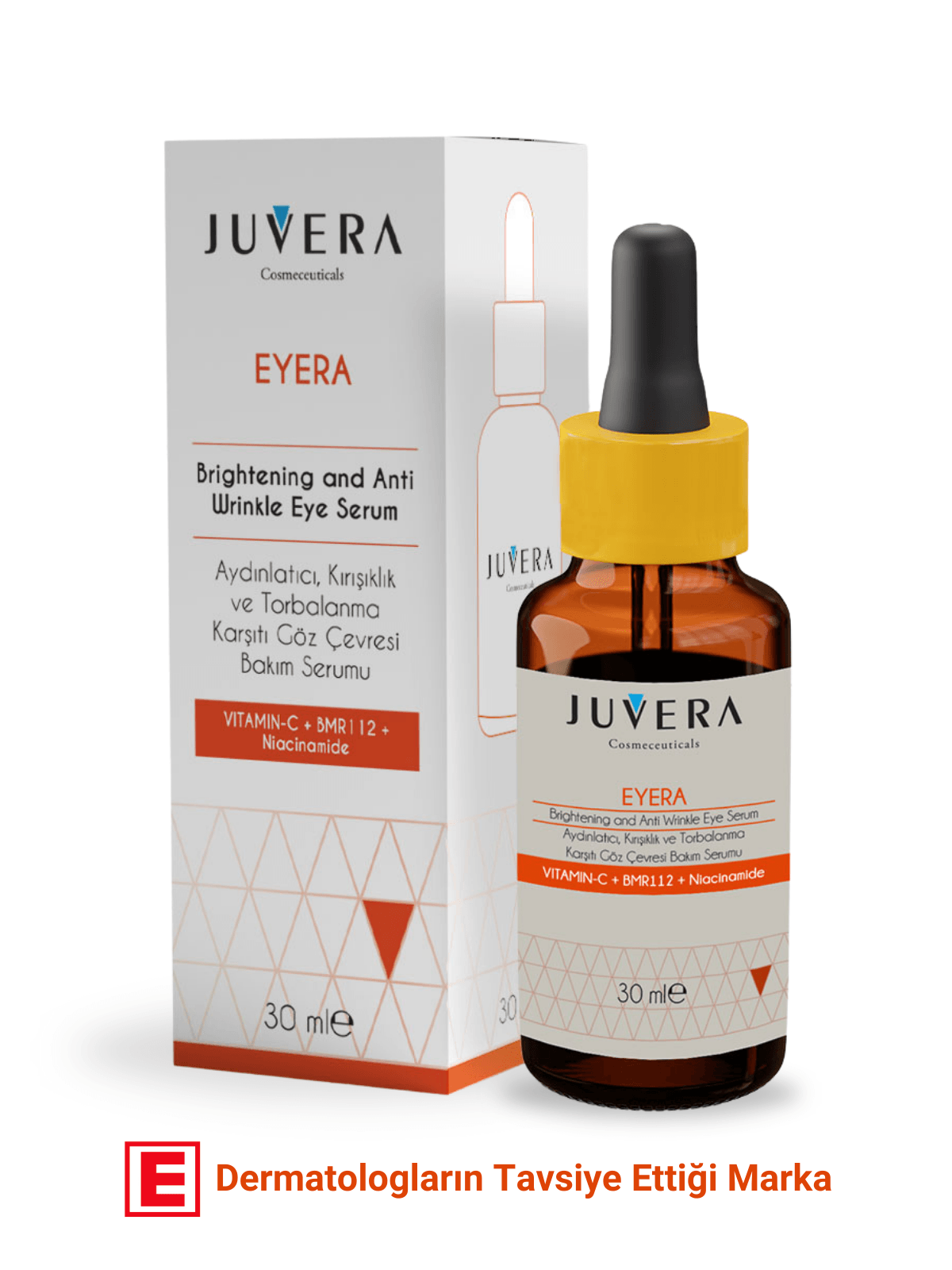 Juvera Göz Çevresi Serumu - Aydınlatıcı Torbalanma Ve Kırışıklık Karşıtı Serum - Brightening Eye Serum 30ml