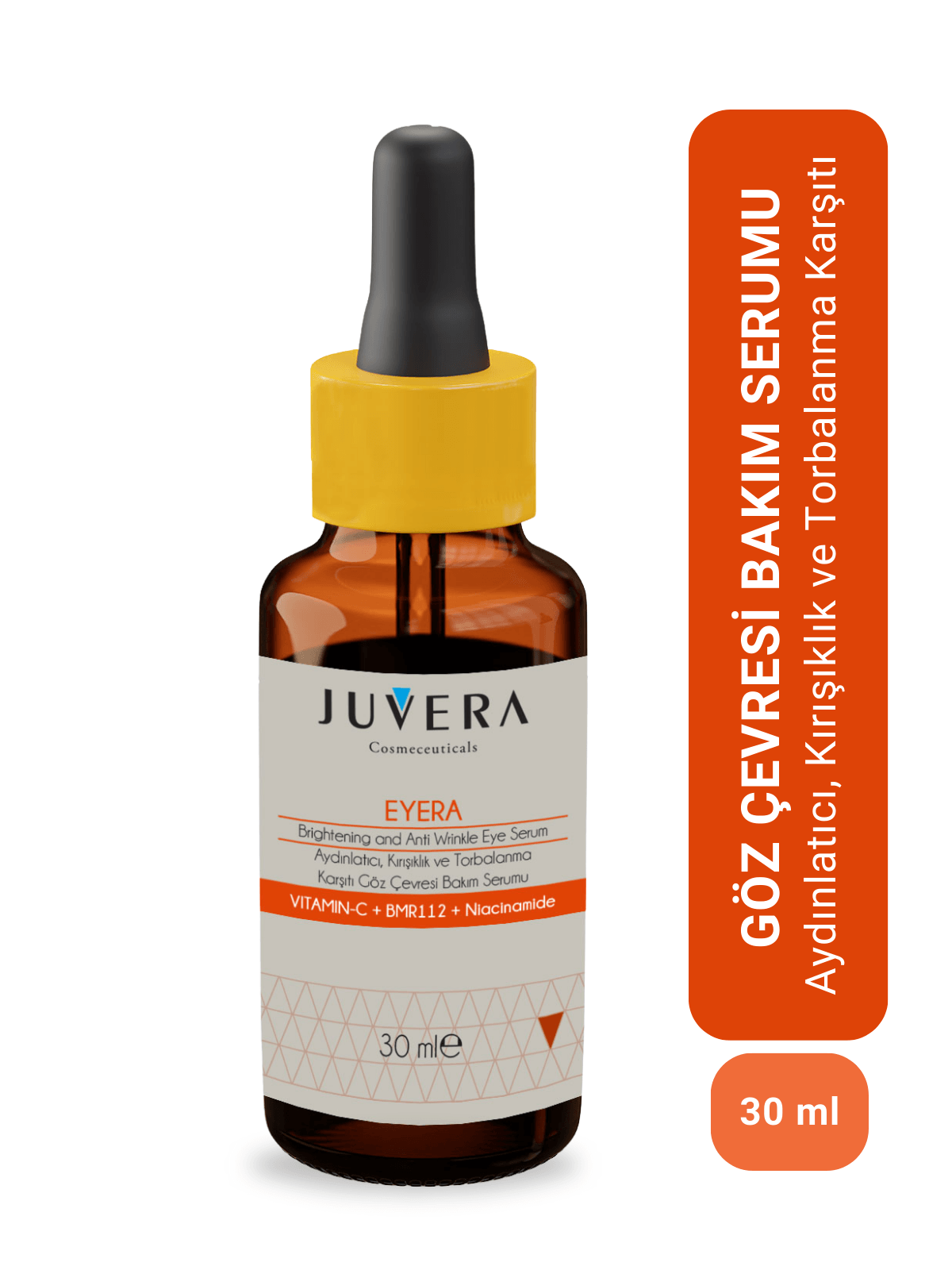 Juvera Göz Çevresi Serumu - Aydınlatıcı Torbalanma Ve Kırışıklık Karşıtı Serum - Brightening Eye Serum 30ml