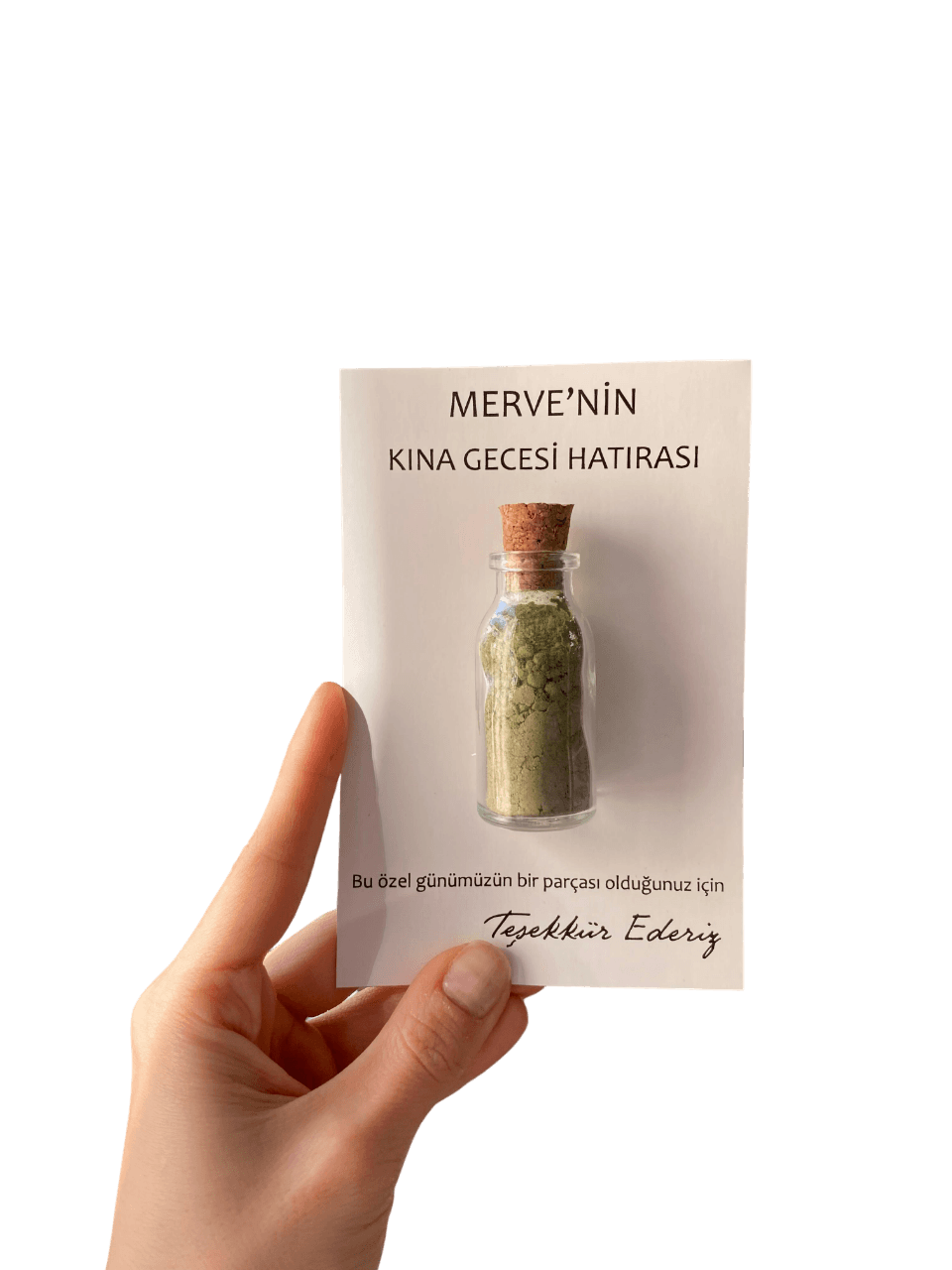 Kartlı kına hediyeliği