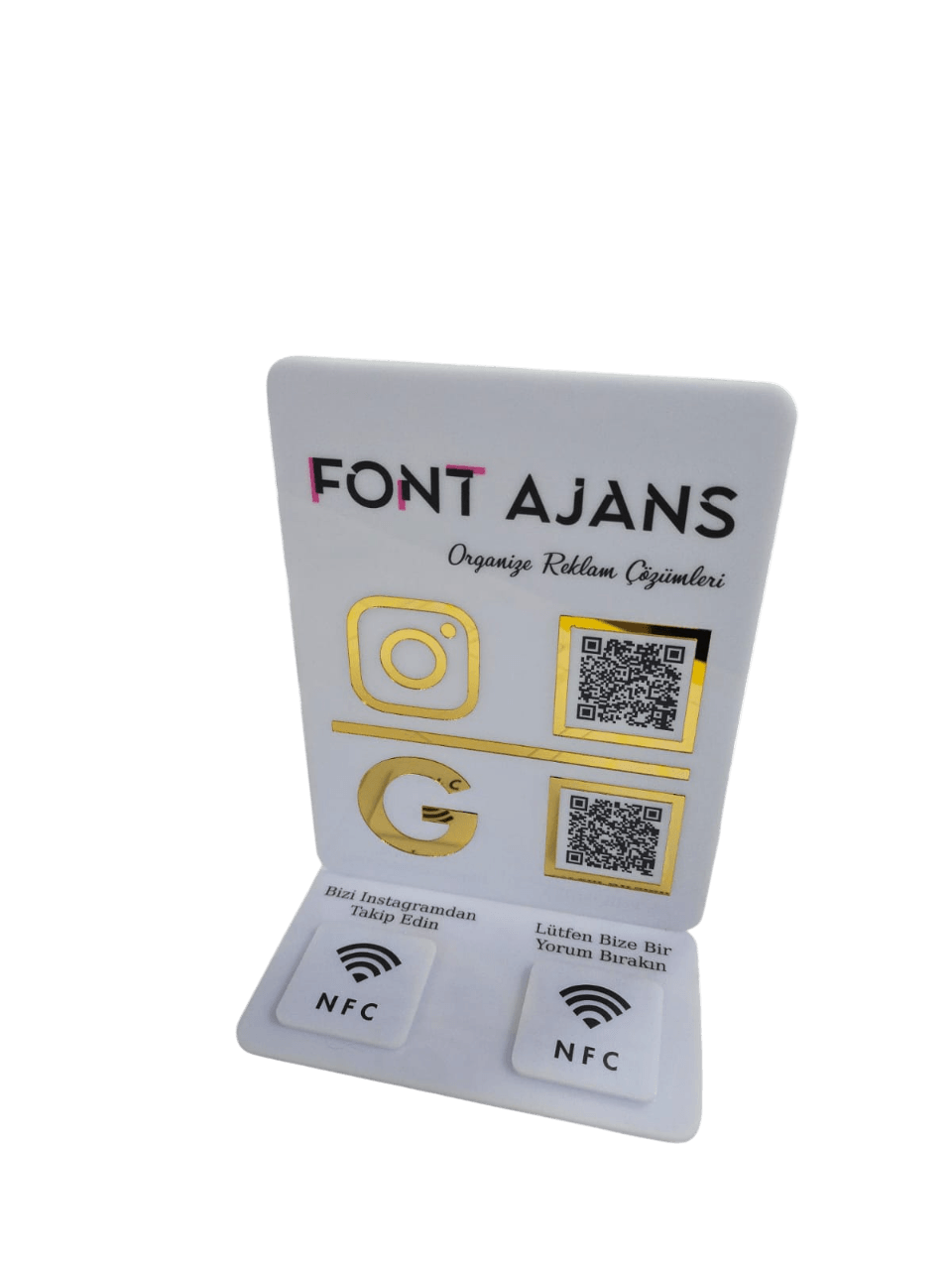 NFC QR Pleksi Menü