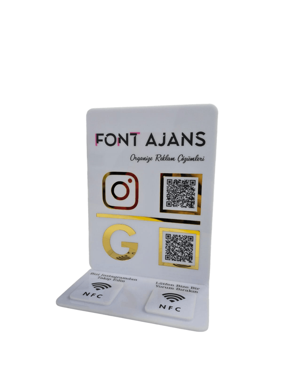 NFC QR Pleksi Menü