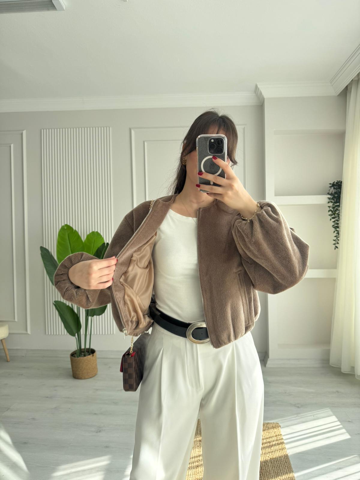 LİNDA FERMUARLI BOMBER CEKET 