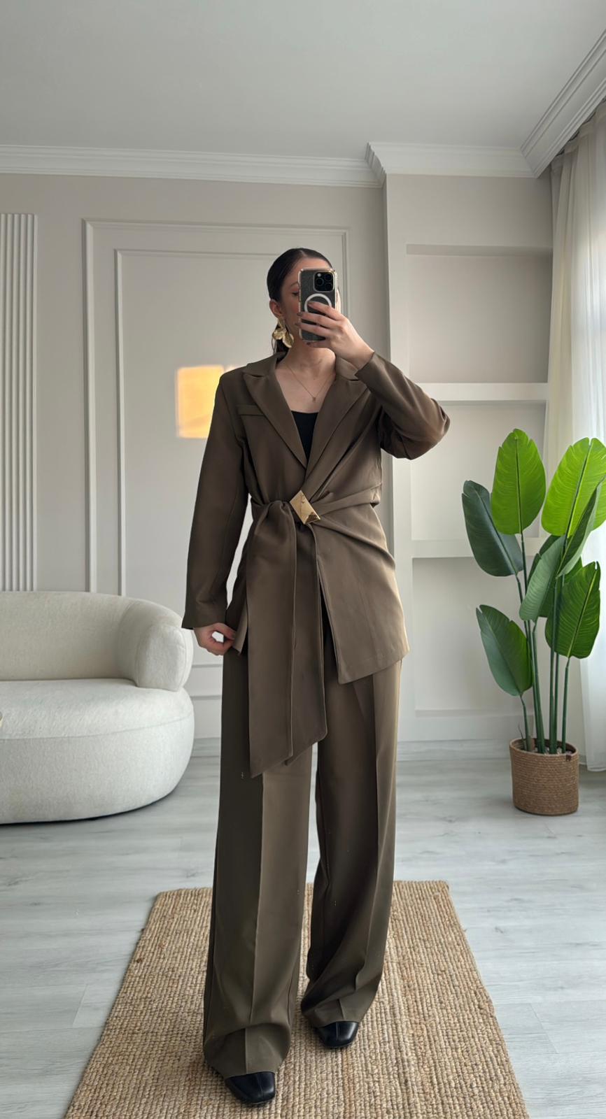 TOKA DETAYLI CEKET  - HAKİ