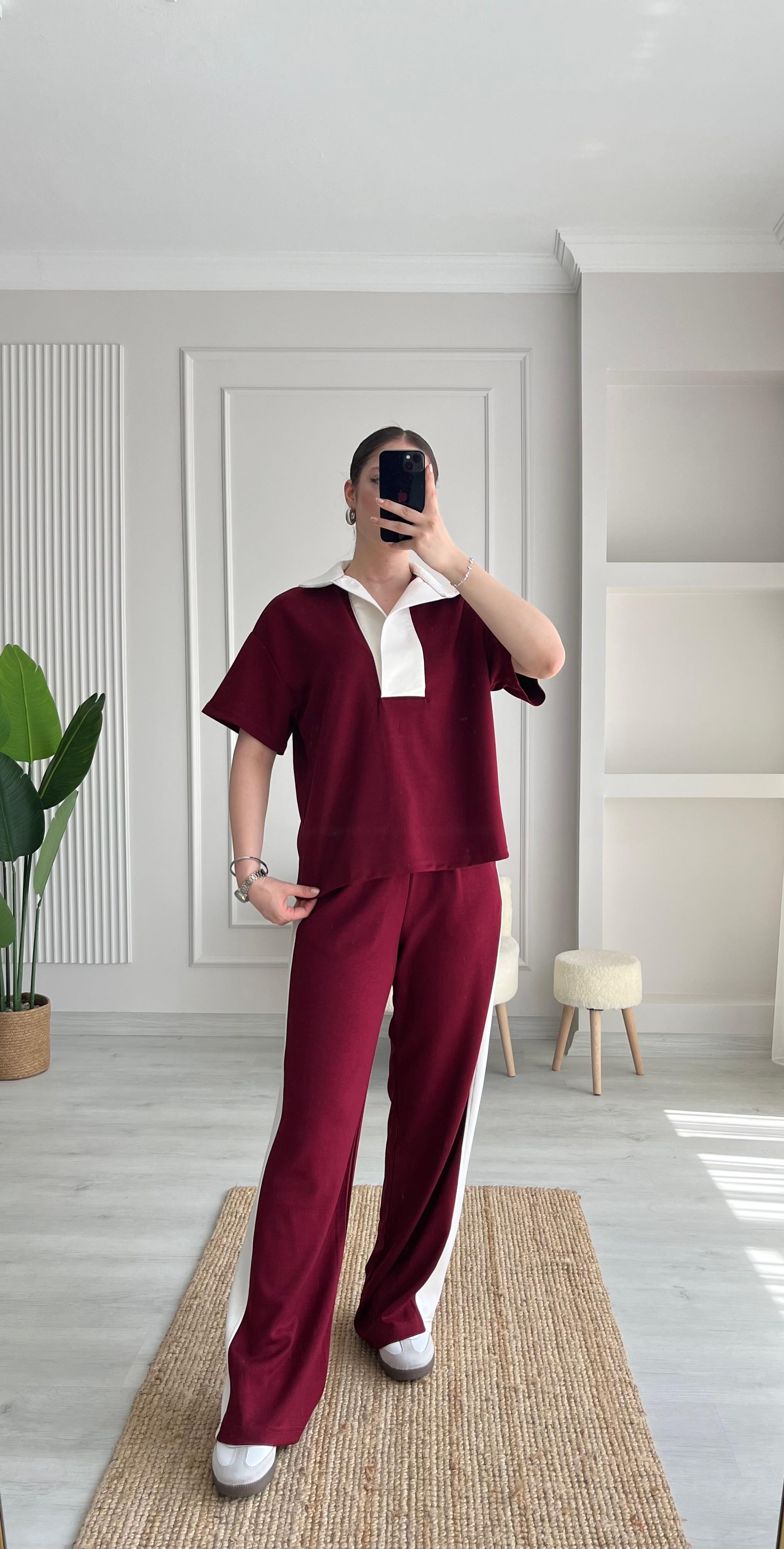 YAKA DETAYLI OYS TAKIM - BORDO