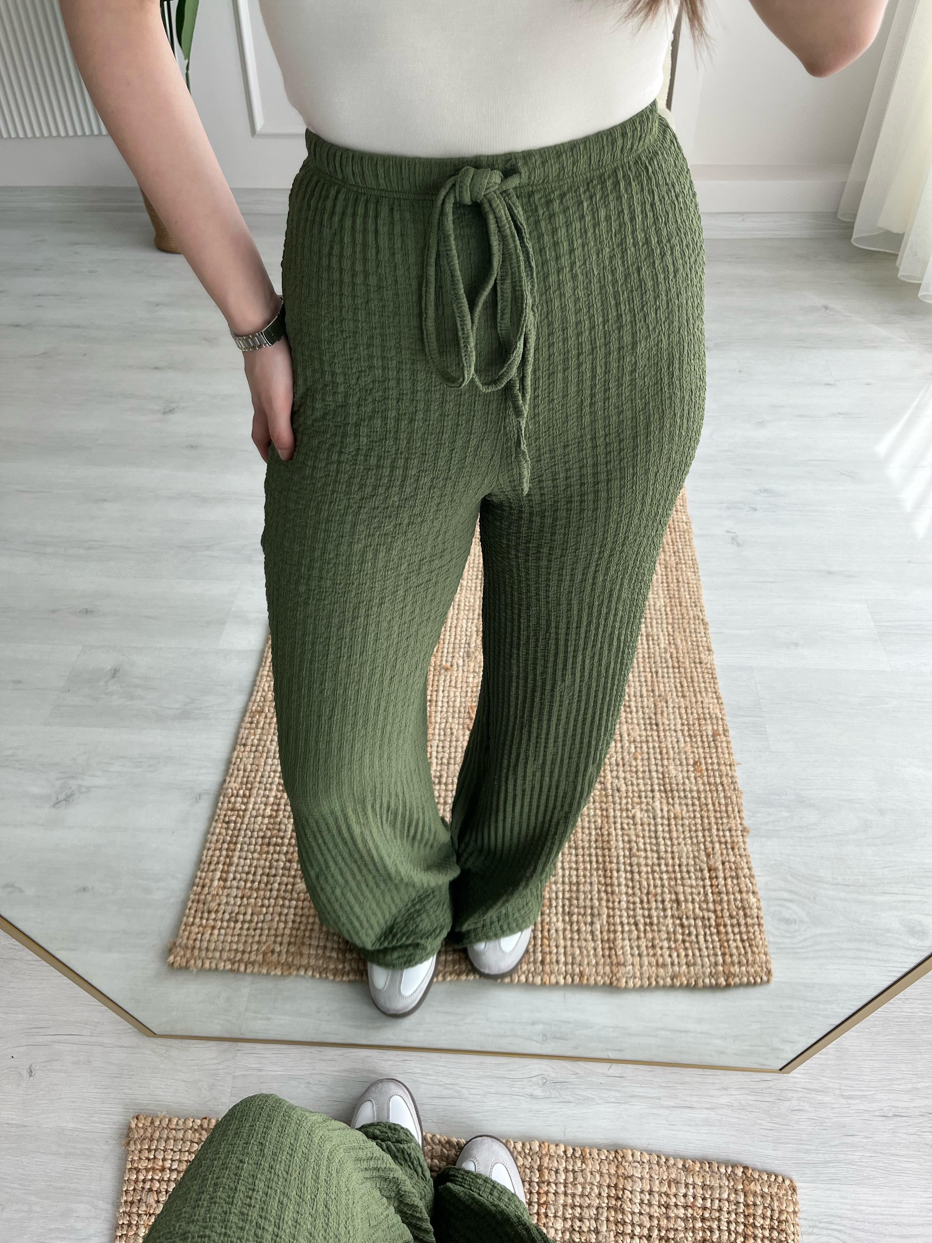 GOFRE PANTOLON - HAKİ