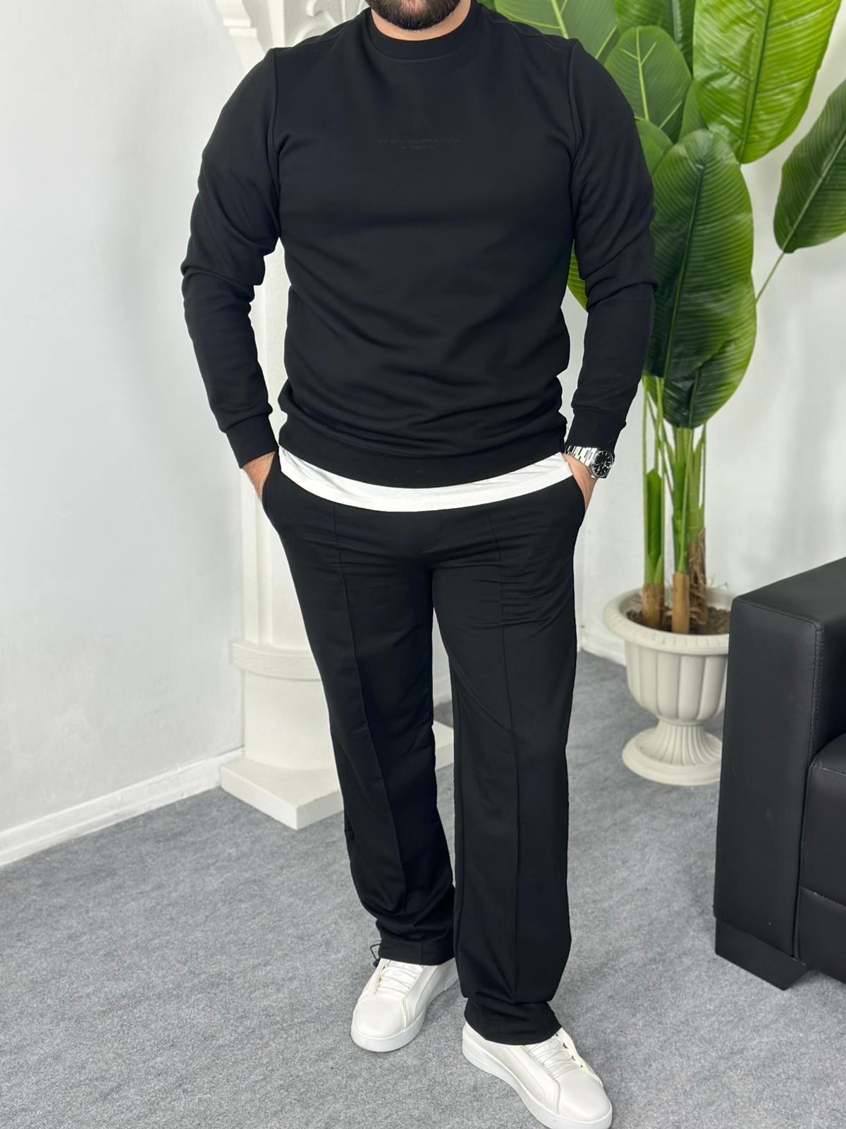 ENJEKSİYON BASKI BİSİKLET YAKA SWEATSHİRT